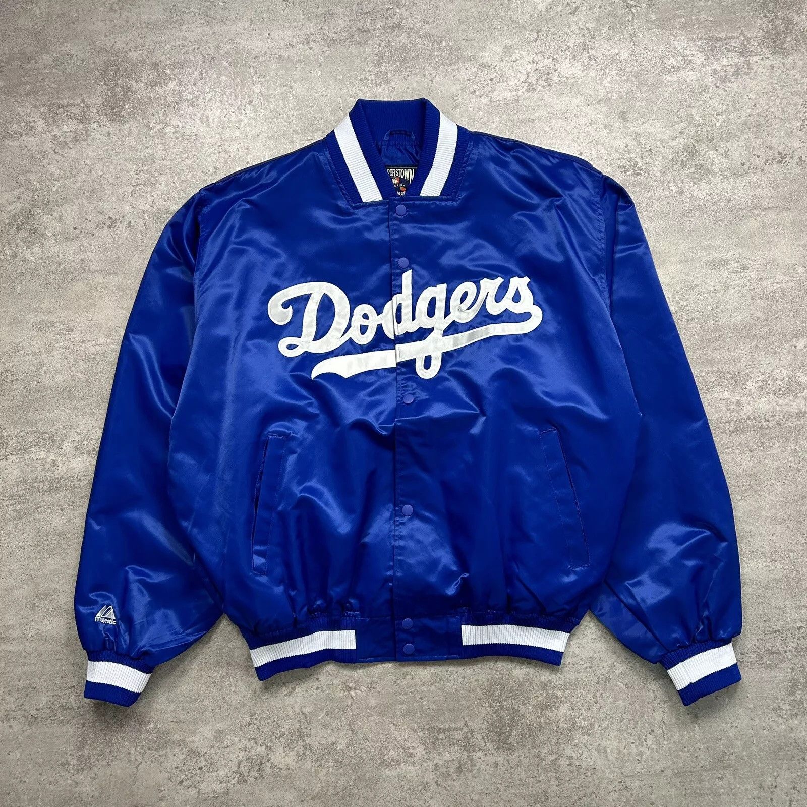 MLB × Majestic × Vintage BROOKLYN DODGERS NEW YORK SATIN JACKET MAJESTIC COOPERSTOWN Size US XXL / EU 58 / 5 - 2 Thumbnail