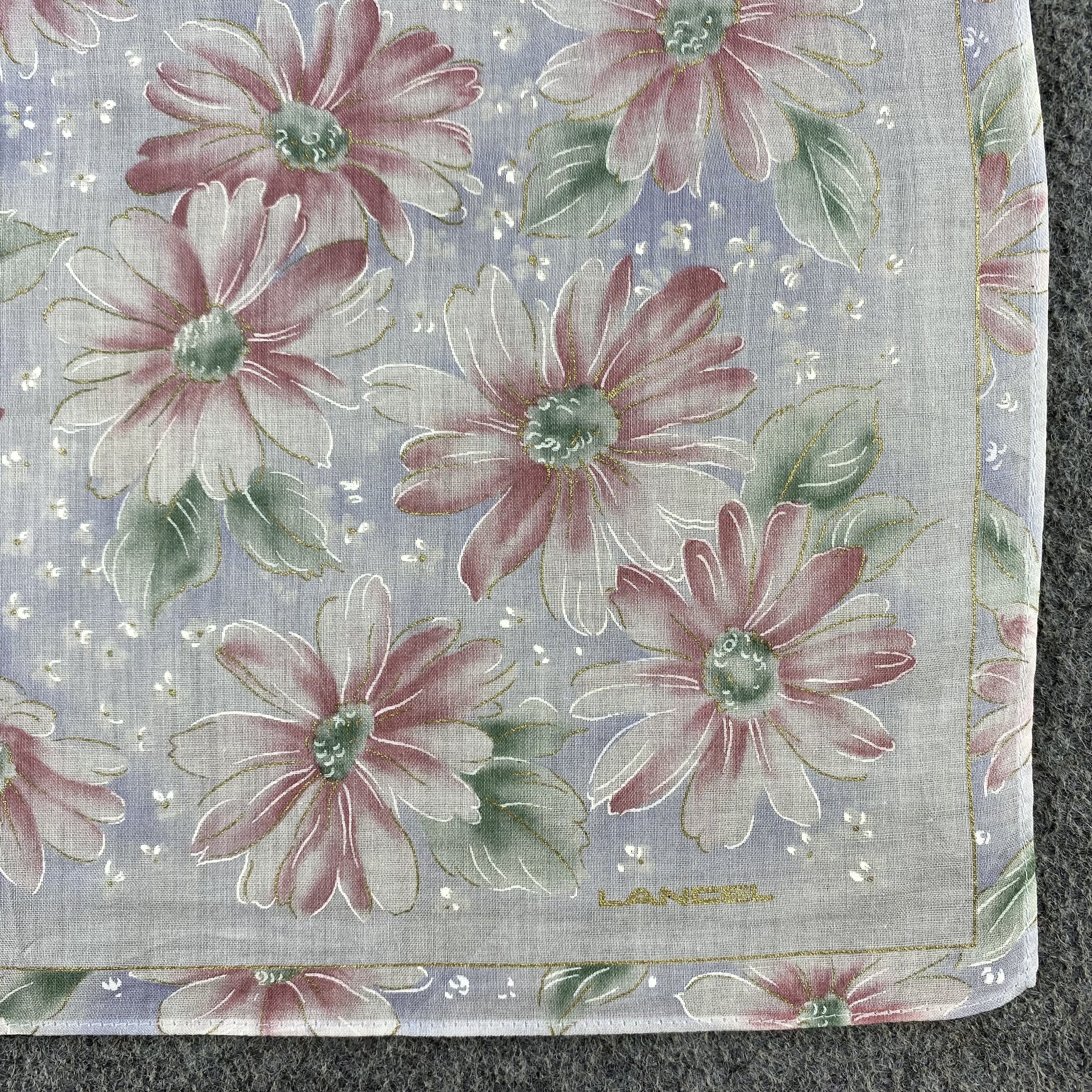 Lancel × Vintage Lancel Handkerchief/Neckerchief/Bandana HC646 Size ONE SIZE - 3 Thumbnail