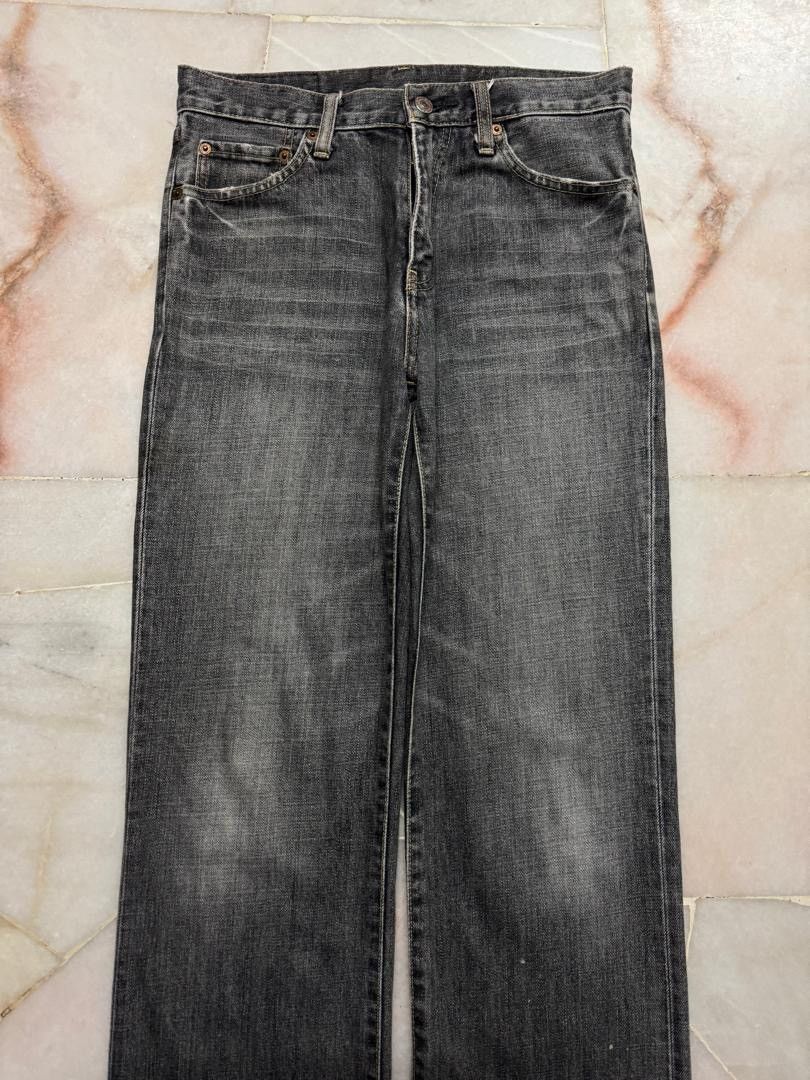 Uniqlo 💥Sick💥Vintage 90’s Uniqlo Sand Washed Straight Distressed Size US 29 - 3 Thumbnail