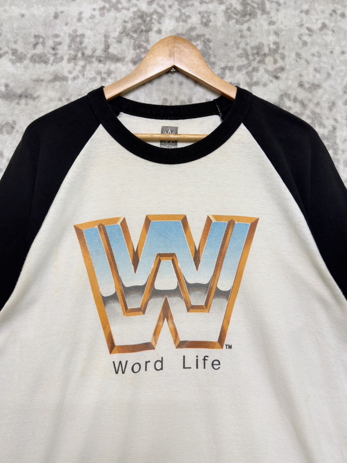 WWE Vintage WWE John Cena Word Life Raglan Tee Wrestling Shirt Size US L / EU 52-54 / 3 - 5 Thumbnail