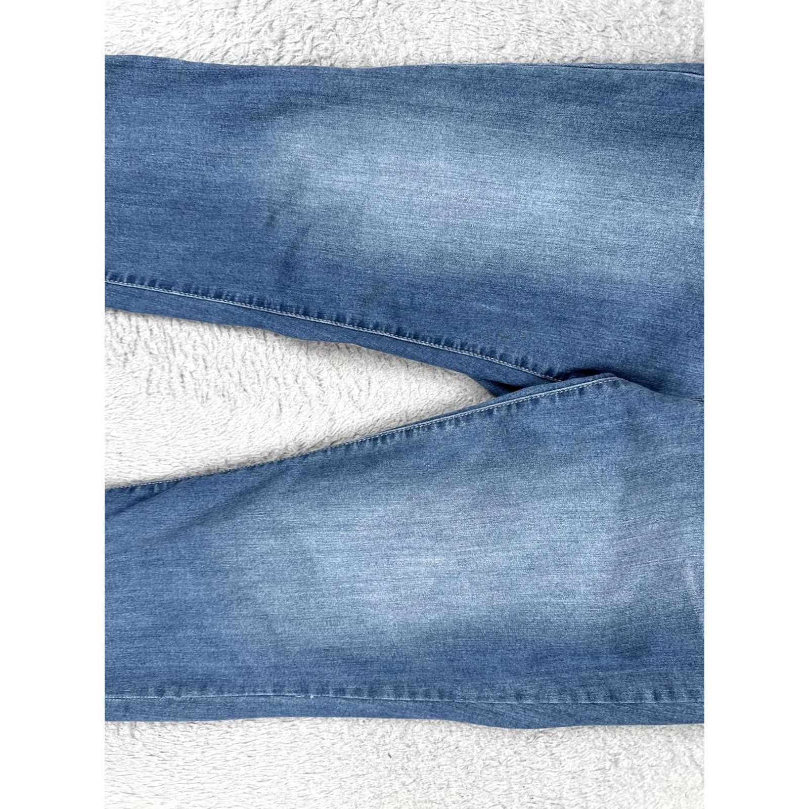 Nine West Nine West Chrystie Capri Jeans Womens 6 Blue Denim Mid Rise 5-Pocket Stretch Capris Size 28" / US 6 / IT 42 - 3 Thumbnail
