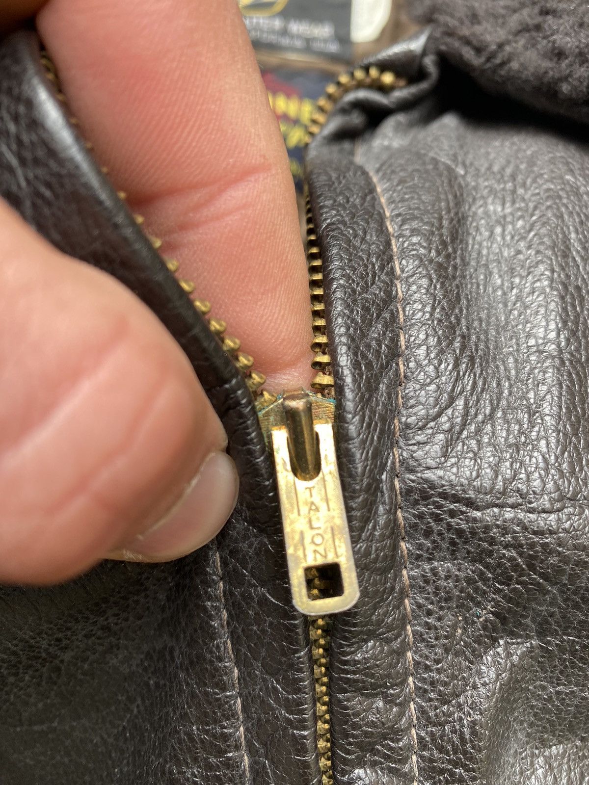 Golden Bear × Vintage Vintage 70s Golden Beat Goat Skin Leather G1 Flight Jacket Size US M / EU 48-50 / 2 - 3 Thumbnail