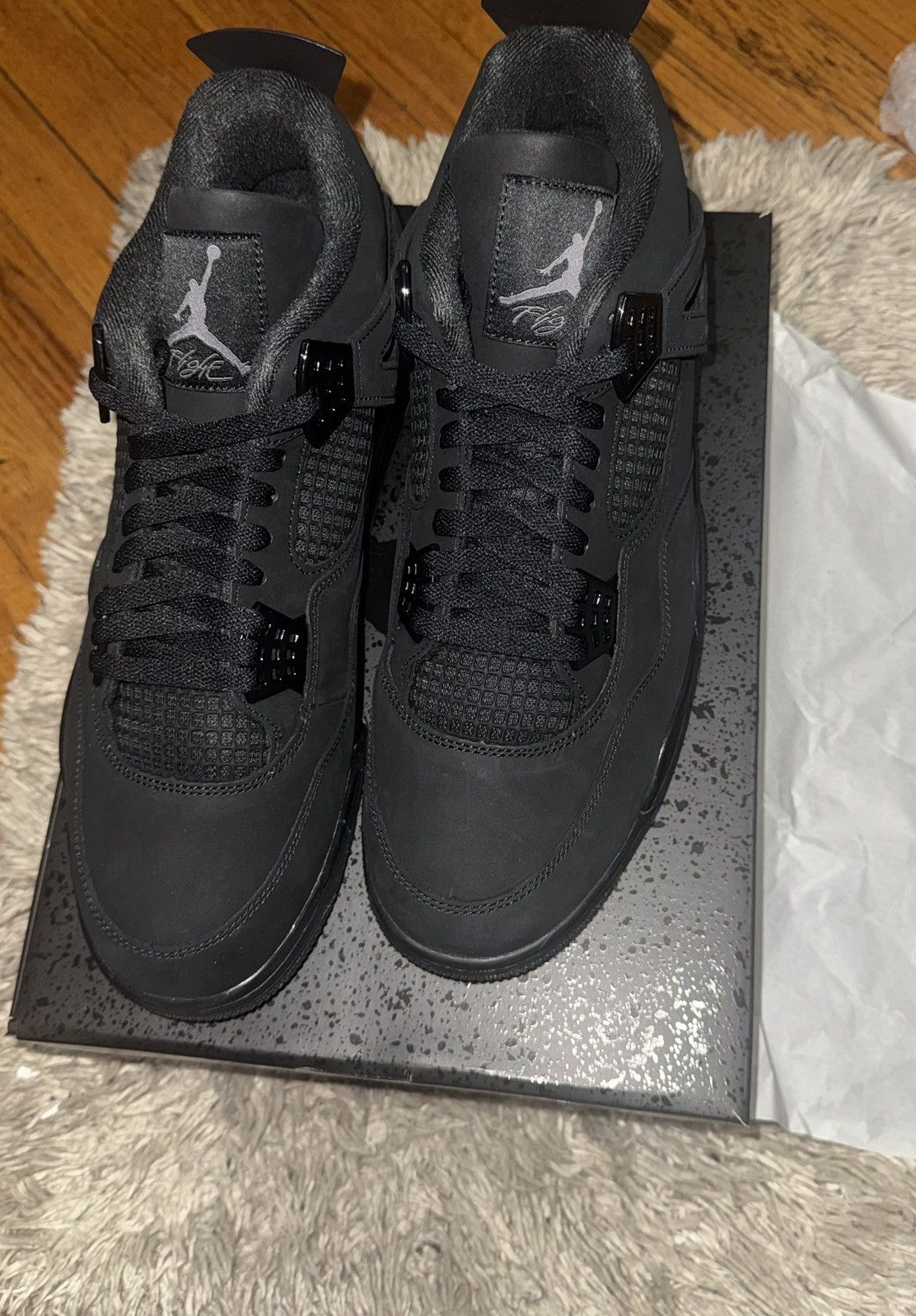 Jordan Brand Jordan 4 black Cats (2025) Size US 13 / EU 46 - 3 Thumbnail