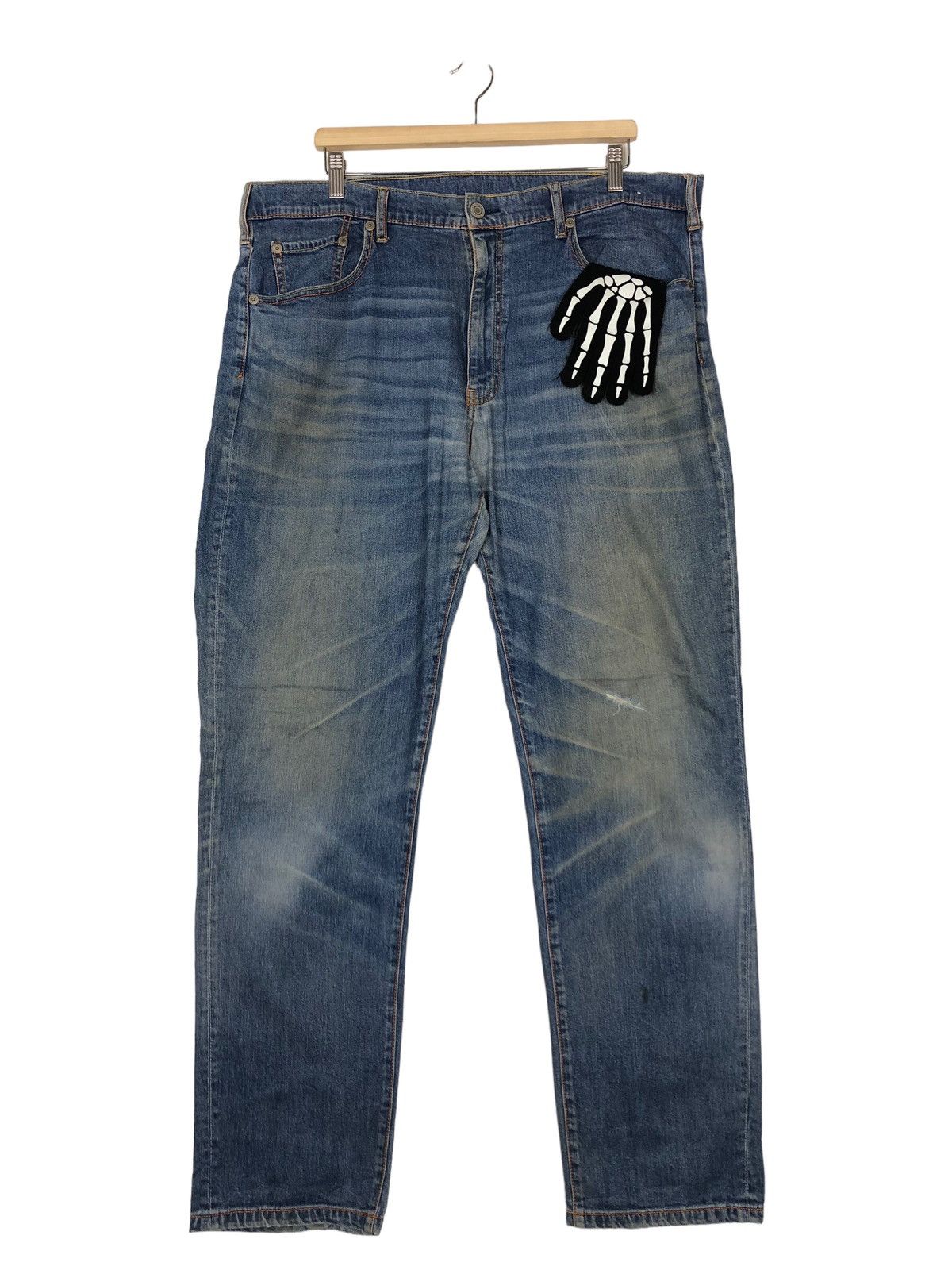Japanese Brand 🔥VINTAGE DISTRESSED DENIM JEANS JAPAN INSPIRE ISSEY MIYAKE Size US 40 / EU 56 - 1 Thumbnail
