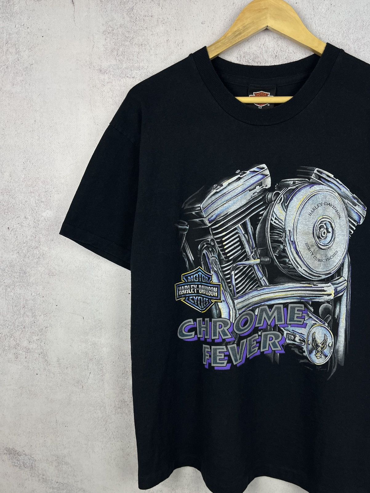 Harley Davidson Vintage Harley Davidson Chrome Fever 1996 T-Shirt USA Retro Size US M / EU 48-50 / 2 - 2 Thumbnail
