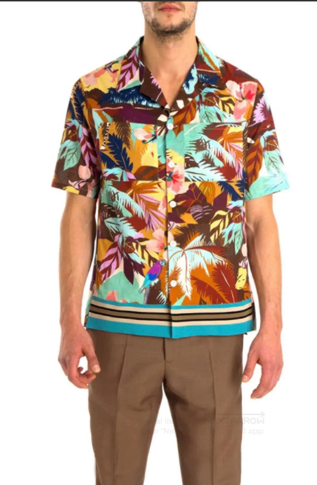 Valentino Valentino Tropical Plant Print Short. Size US M / EU 48-50 / 2 - 1 Thumbnail