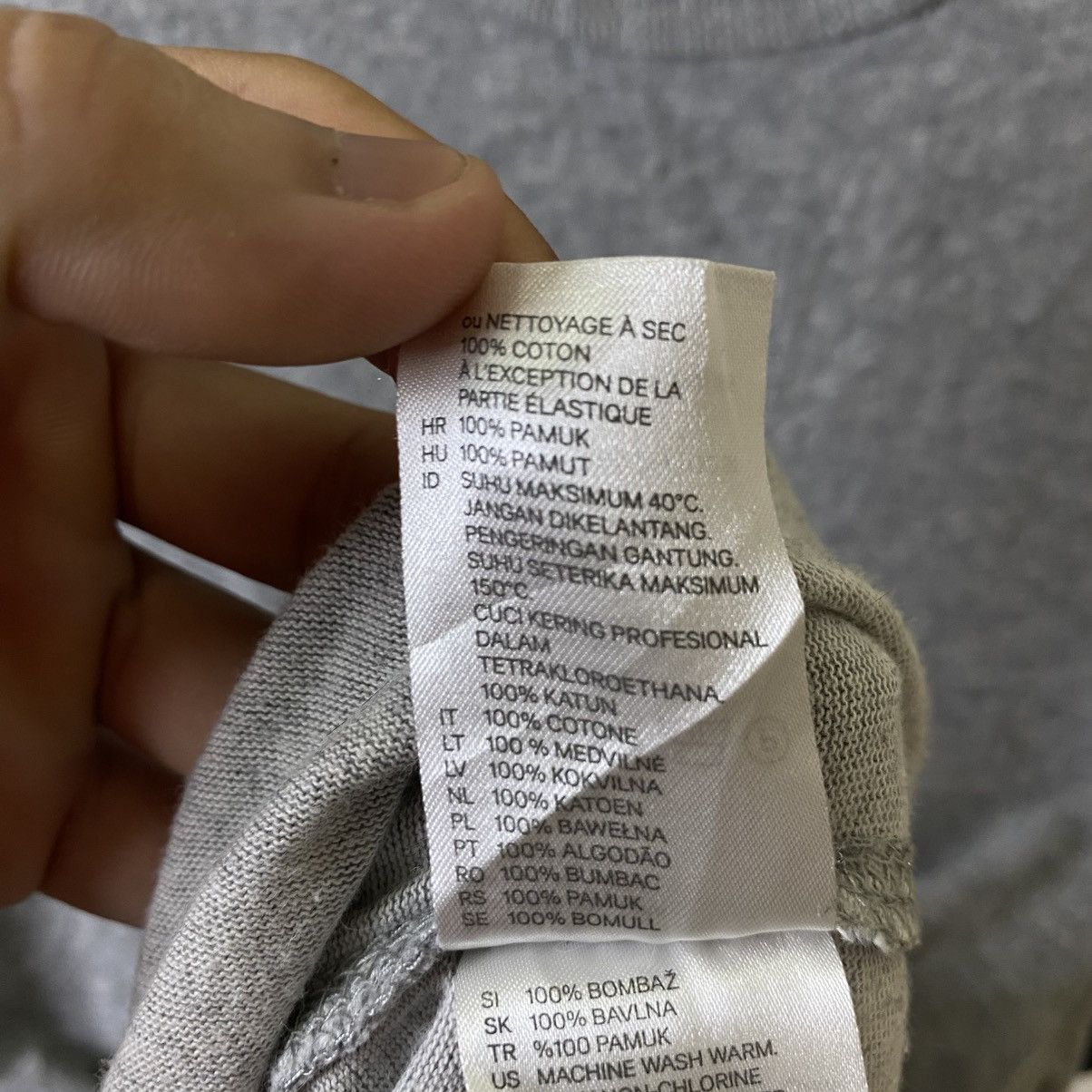 David Beckham × H&M Grey Bodywear T Shirt Size US S / EU 44-46 / 1 - 6 Thumbnail