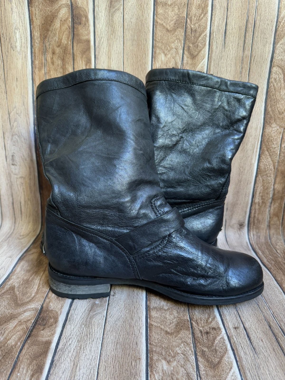 Jimmy Choo × Vintage Engineer fur boots Size US 9.5 / IT 39.5 - 8 Thumbnail