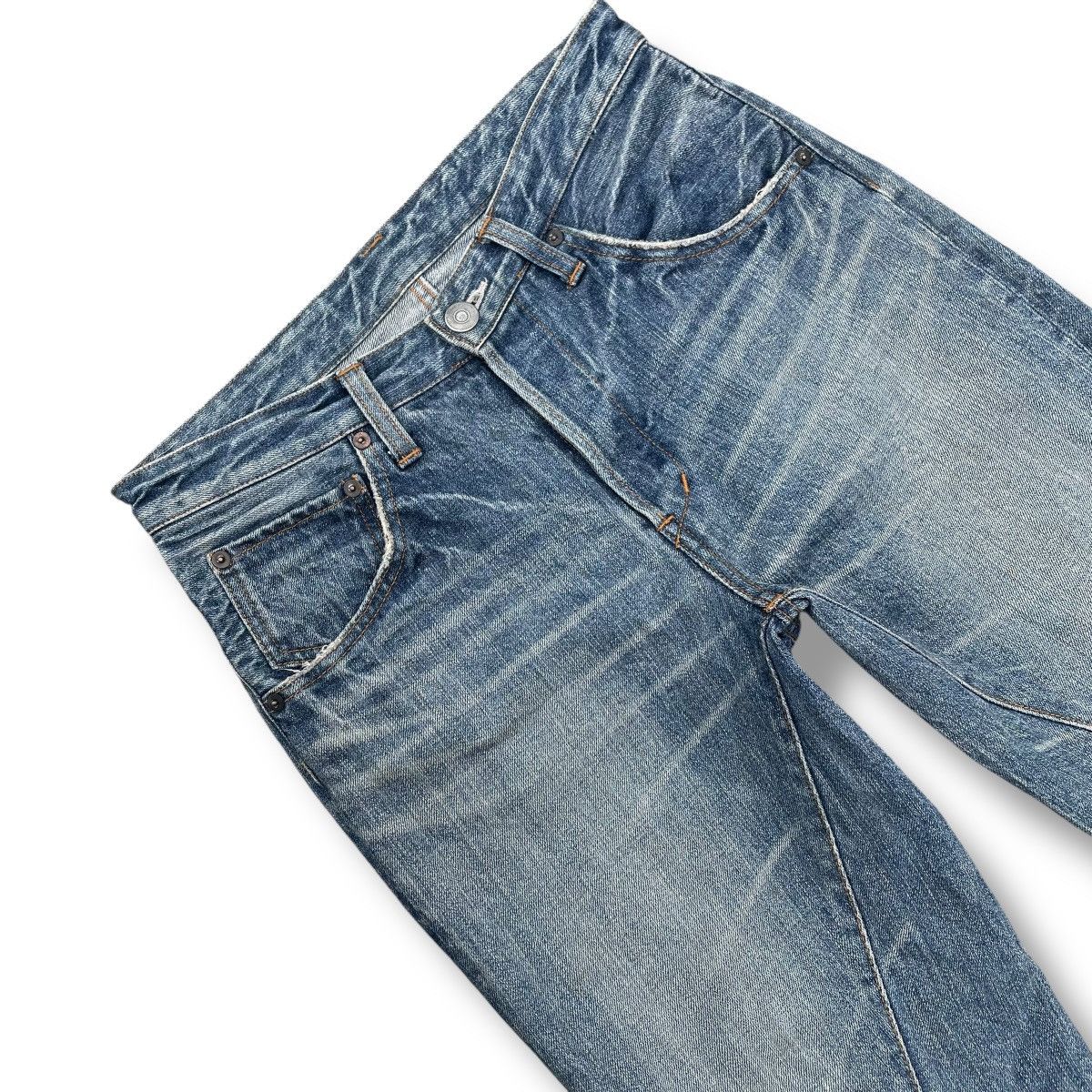 Johnbull 🇯🇵 VINTAGE JOHNBULL SPIRAL CUT WASHED DENIM PANTS Size US 29 - 3 Thumbnail