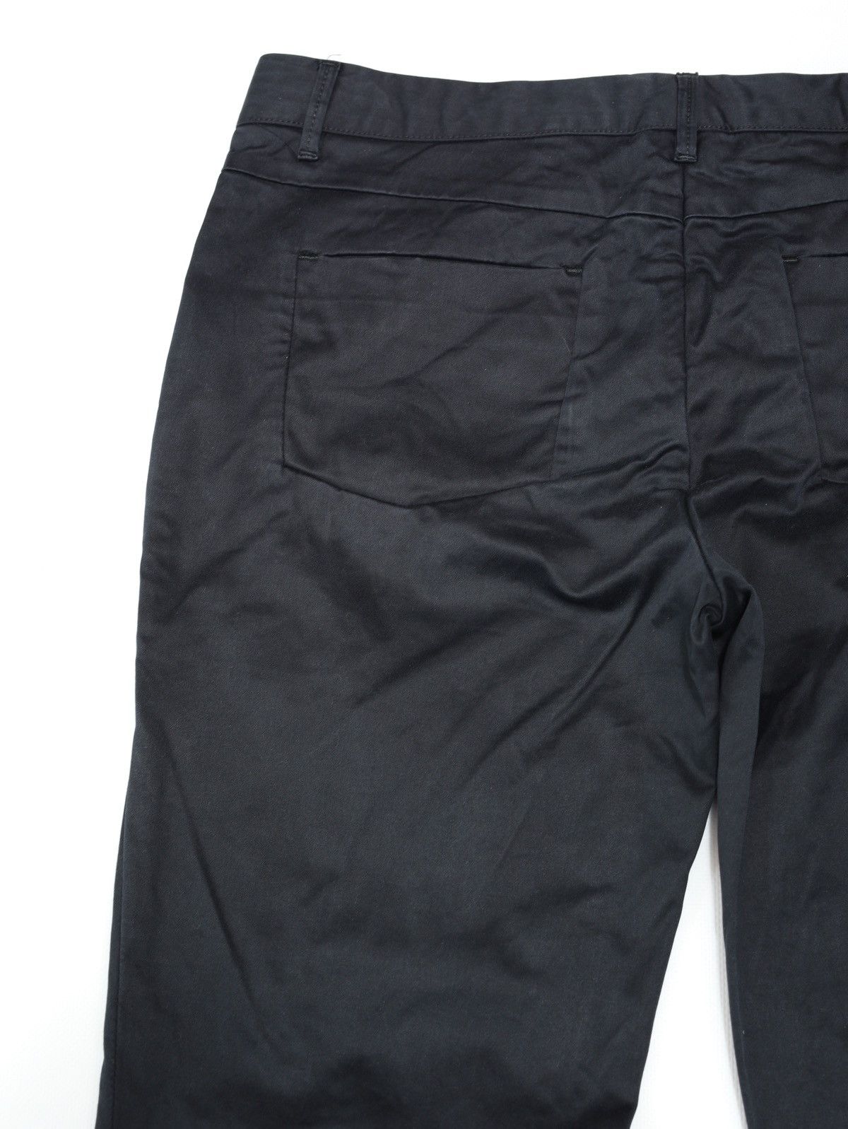 Jil Sander Jil Sander Slim Black Satin Cotton Pants Canova Sateen Size 28" / US 6 / IT 42 - 12 Thumbnail