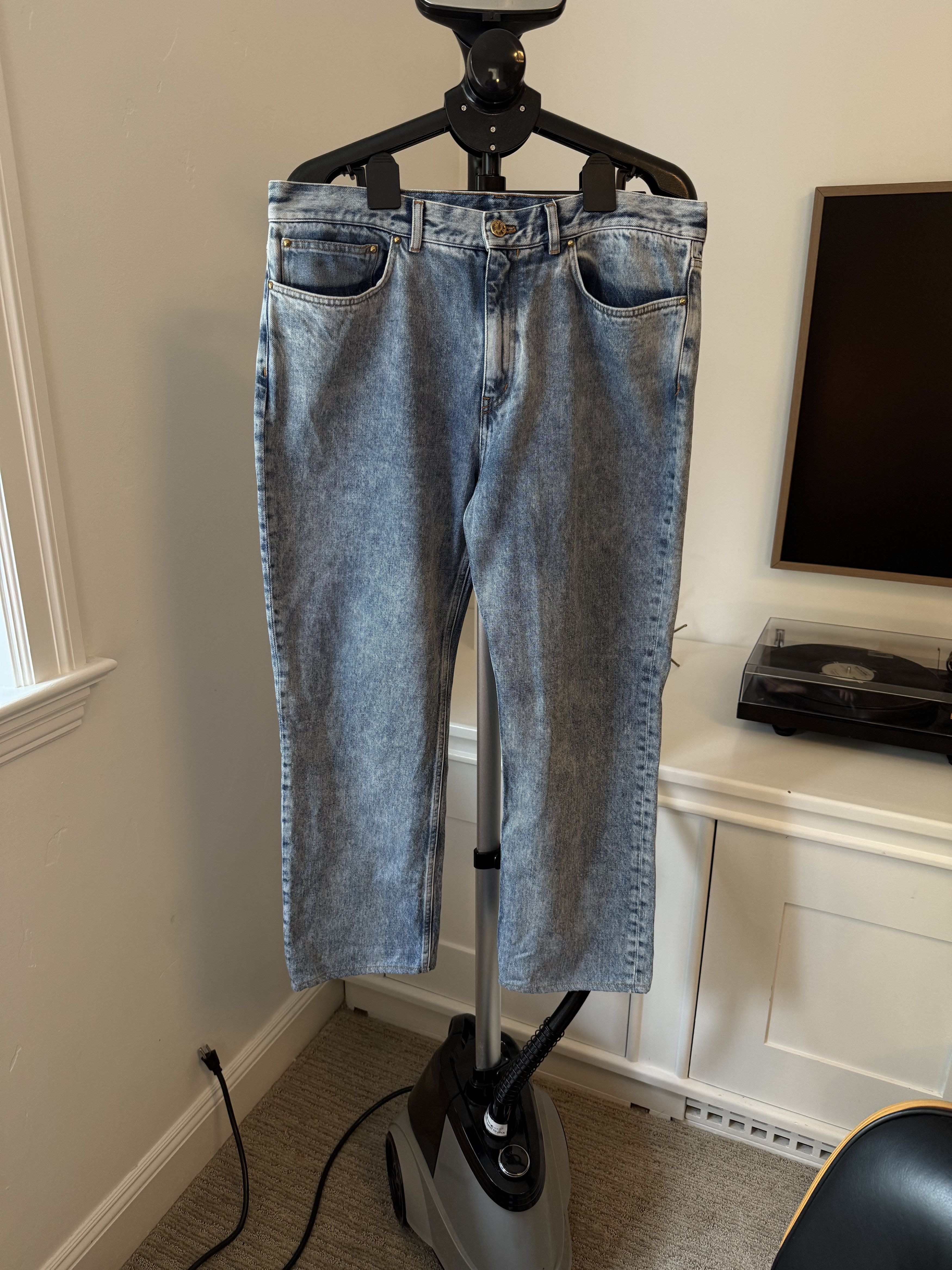 Louis Vuitton Washed Regular Jeans - Indigo Size US 38 / EU 54 - 2 Thumbnail