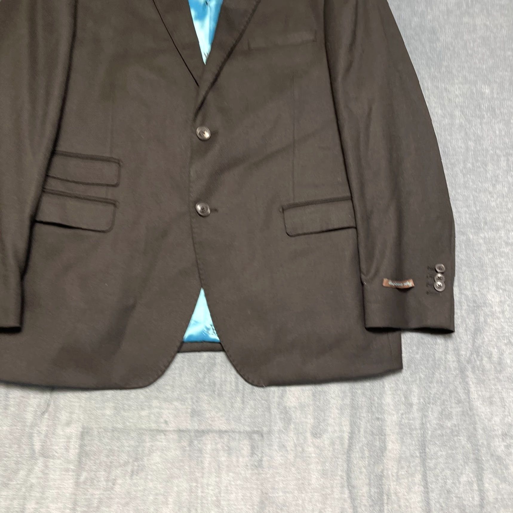 Vintage Luciano Natazzi Blazer Jacket Mens 44R Black Lined Modern Fit Single Breasted Blazer Jacket Mens 44R Black Lined Modern Fit Single Breasted Size 44R - 2 Thumbnail