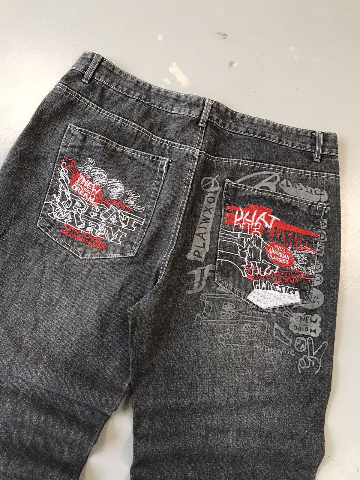 JNCO × Southpole × Vintage Rare vintage Y2K spell out embroidered denim Size US 40 / EU 56 - 2 Thumbnail