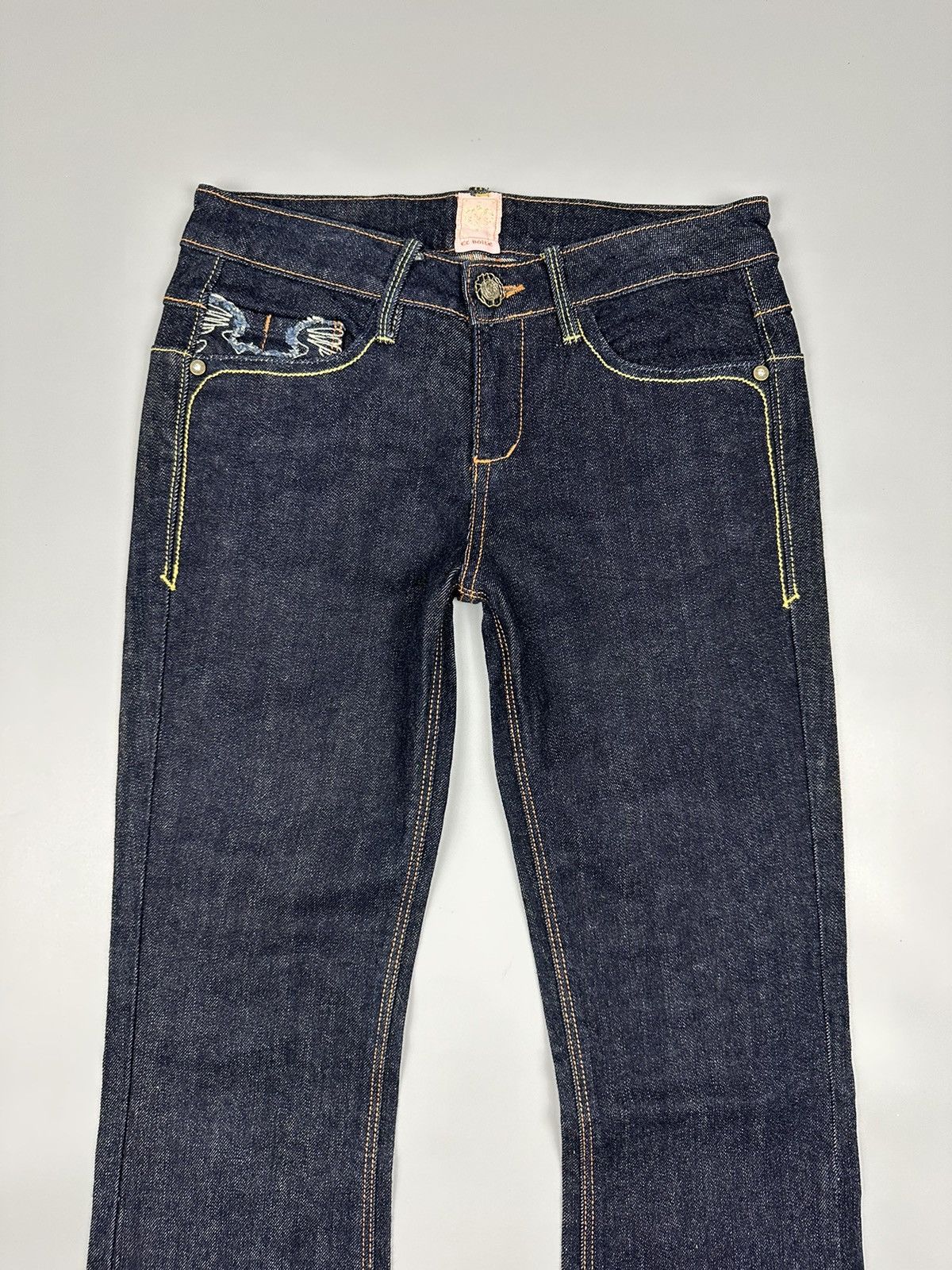 If Six Was Nine × Le Grande Bleu (L.G.B.) 🔥Flared Sick🔥 Et Boice Embroidery Flared Denim Size US 28 / EU 44 - 5 Thumbnail