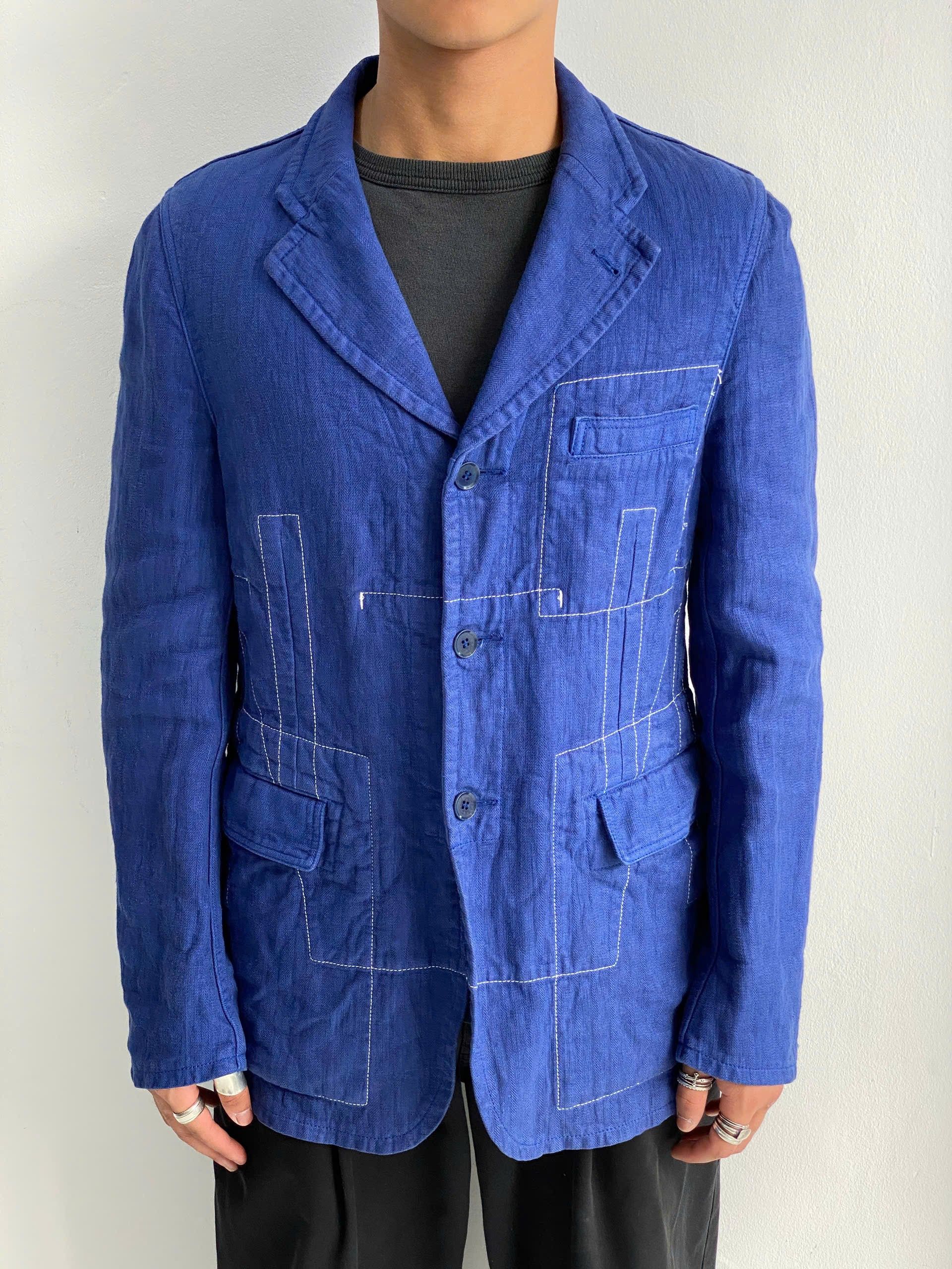 Comme des Garcons × Comme des Garcons Homme × Comme des Garcons Homme Plus Comme Des Garcons Homme Plus 2003 patchworks stiches blazer Size US M / EU 48-50 / 2 - 1 Thumbnail