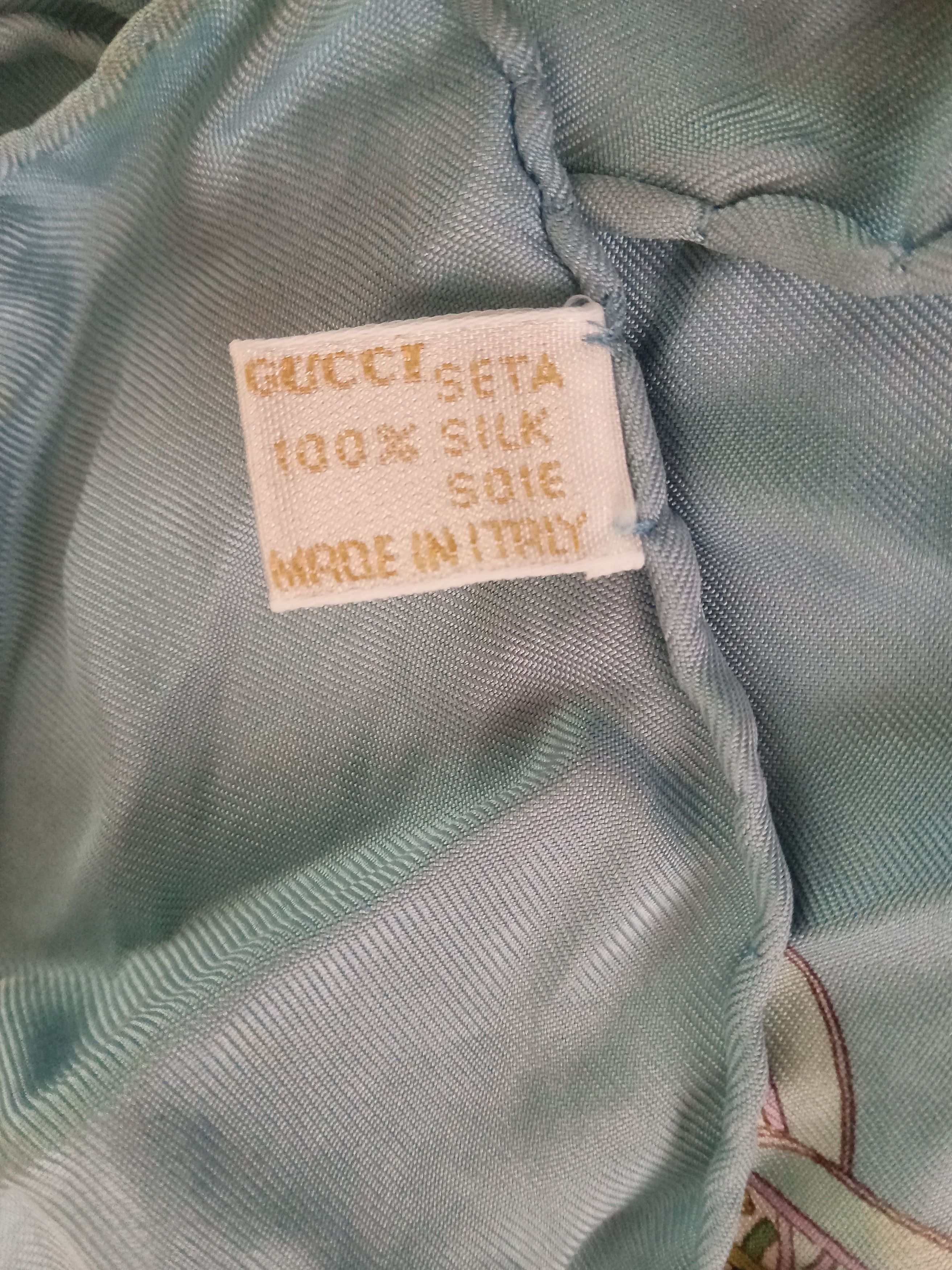 Gucci Gucci Vintage Silk Scarf 82cm x 83cm Size ONE SIZE - 3 Thumbnail