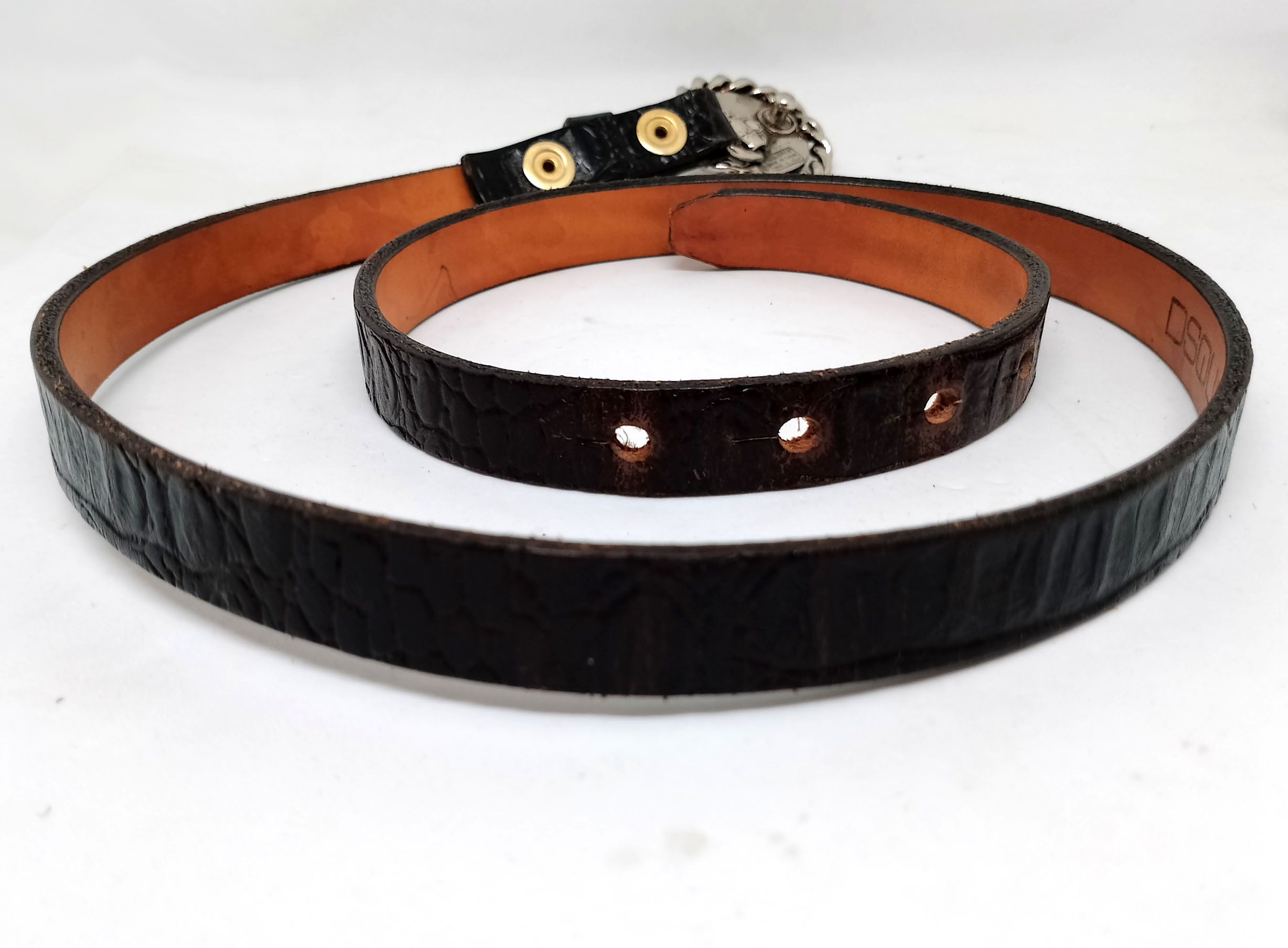 Dsquared2 DSQUARED² Women’s Brown Leather Belt, Anchor Buckle, Size M Size ONE SIZE - 8 Thumbnail