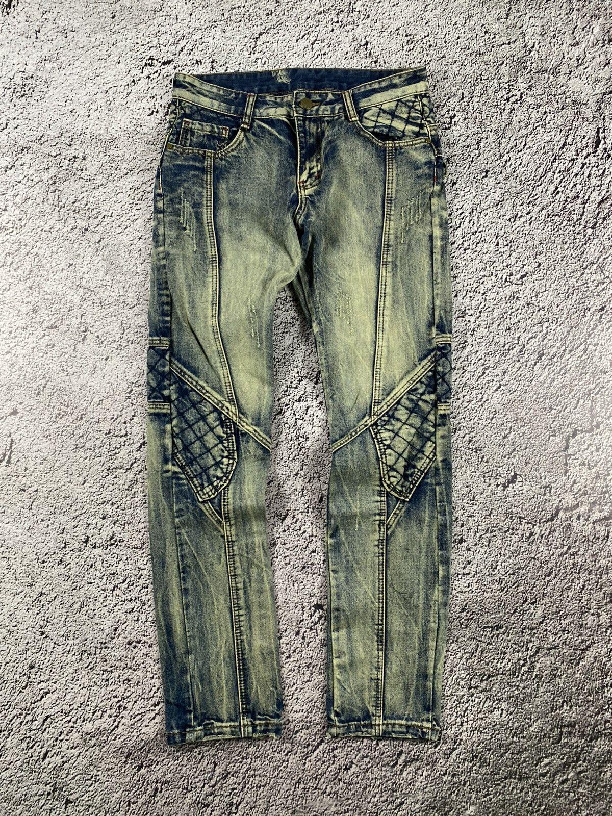 Vintage Y2K Japanese faded washed denim jeans streetwear