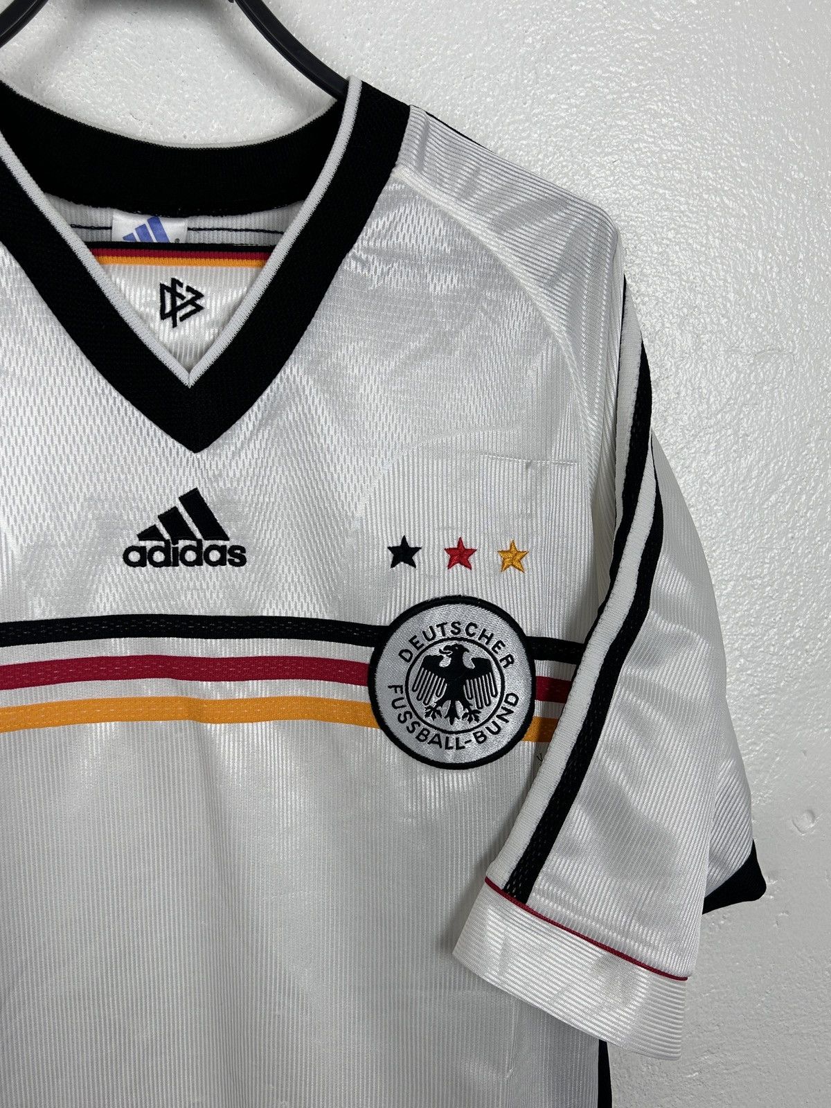 Adidas 90s Vintage Adidas Germany DFB 1998 Home Kit Jersey Size US M / EU 48-50 / 2 - 3 Thumbnail