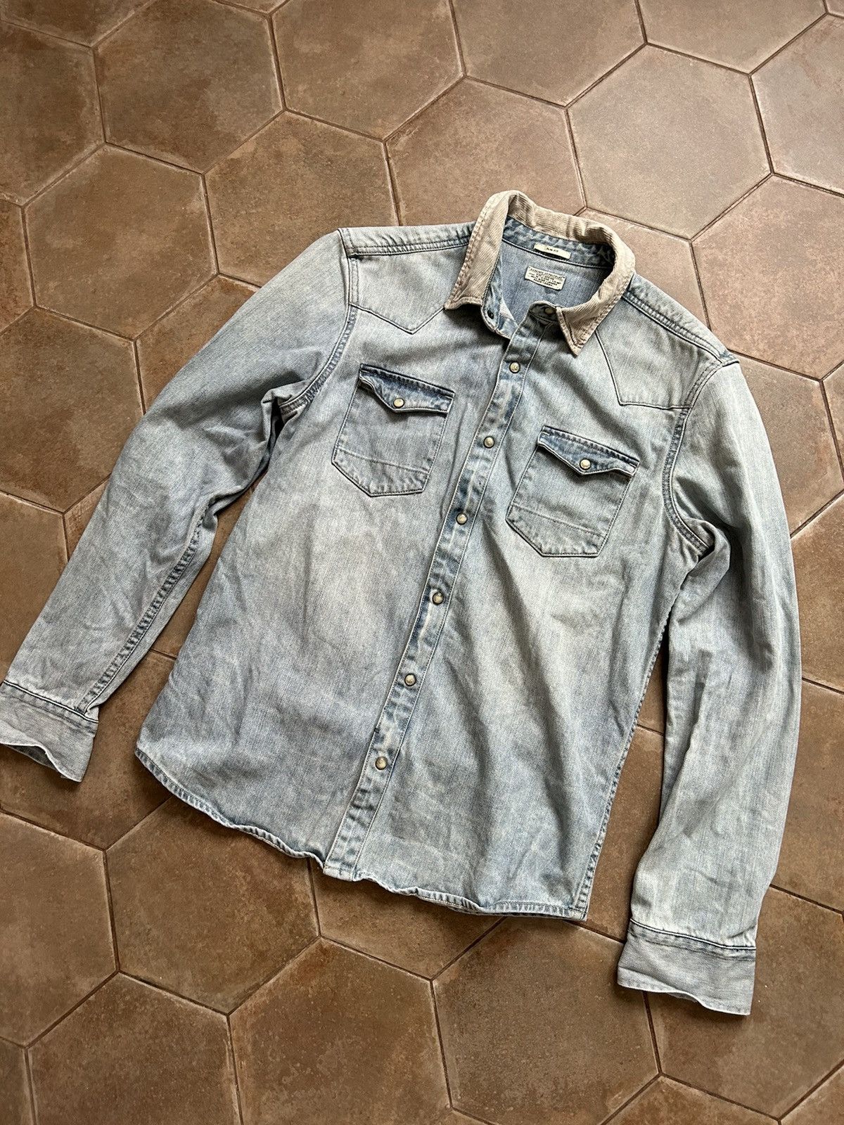 Allsaints ALL SAINT premium denim shirt western jeans Size US M / EU 48-50 / 2 - 2 Thumbnail