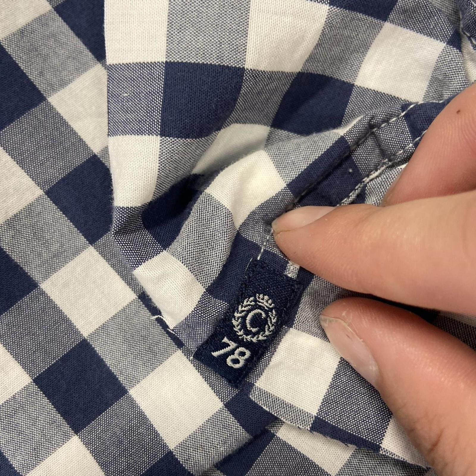 Vintage Vintage Cropped Chaps White / Navy Plaid Button Up Size US XL / EU 56 / 4 - 3 Thumbnail
