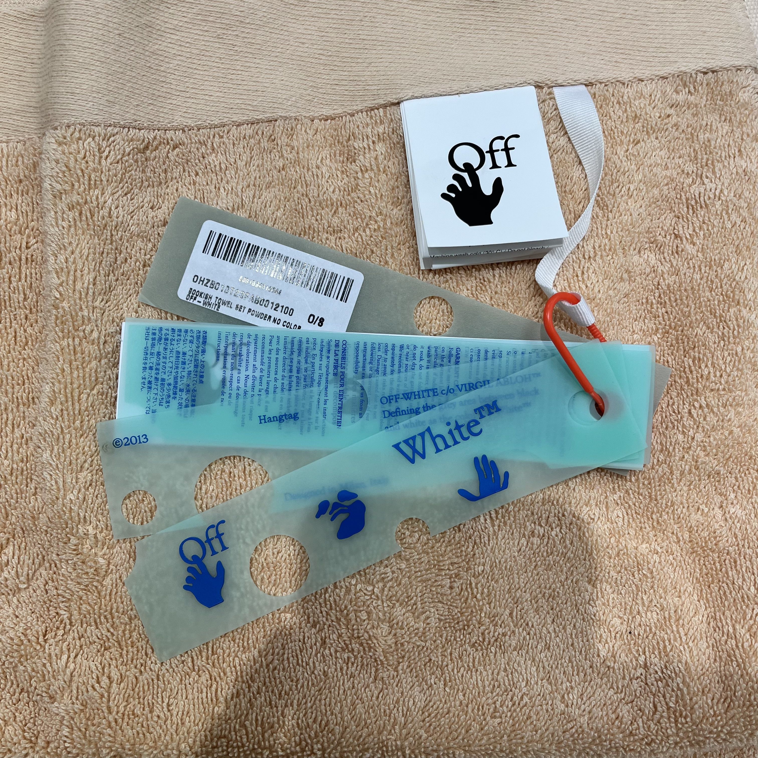 Off-White Off-White Bookish Logo-Jacquard Set Of Two Towels Size ONE SIZE - 4 Thumbnail