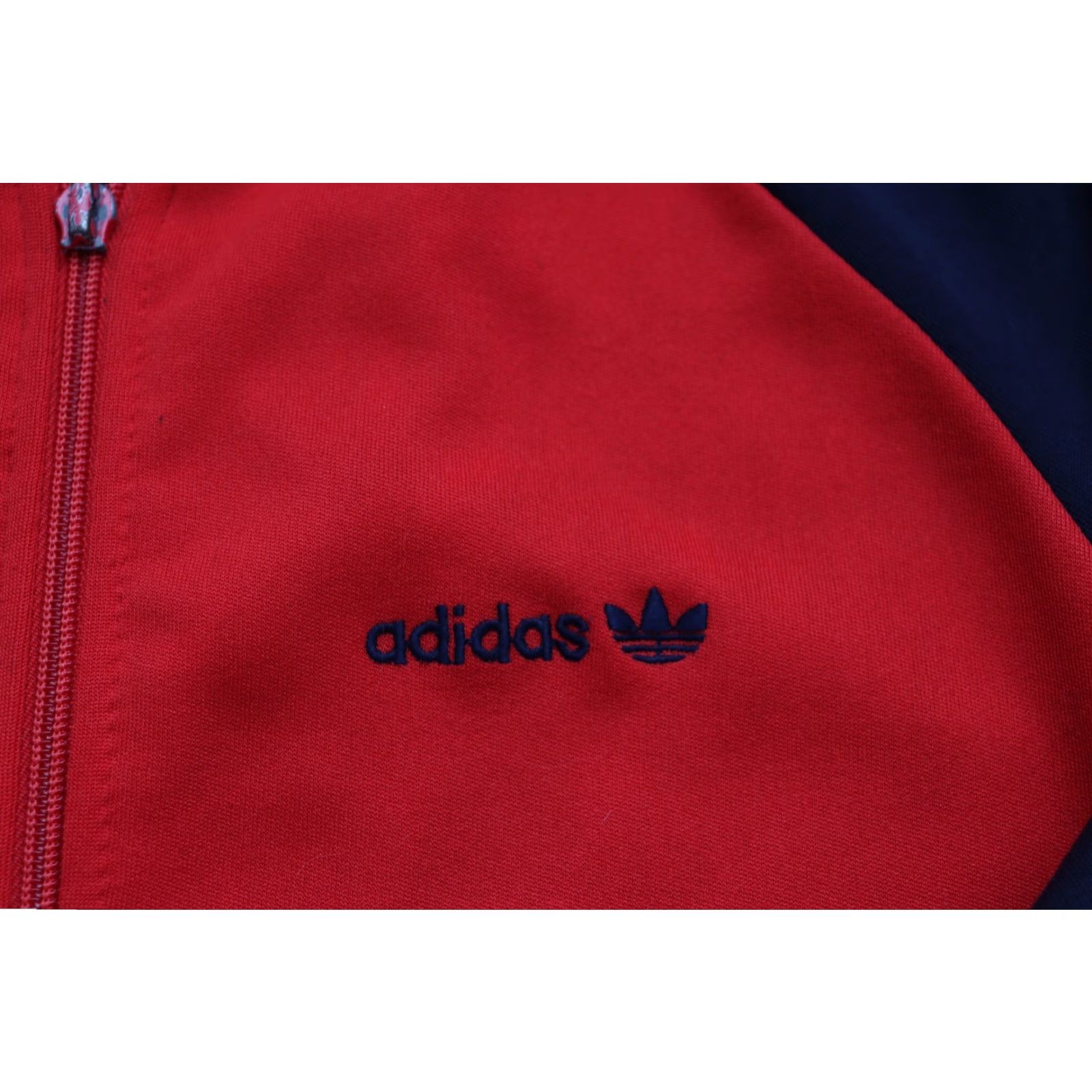 Adidas VINTAGE ADIDAS JACKET Jacket Men Small Red Navy 1980s Retro Taiwan Zip Size US S / EU 44-46 / 1 - 2 Thumbnail