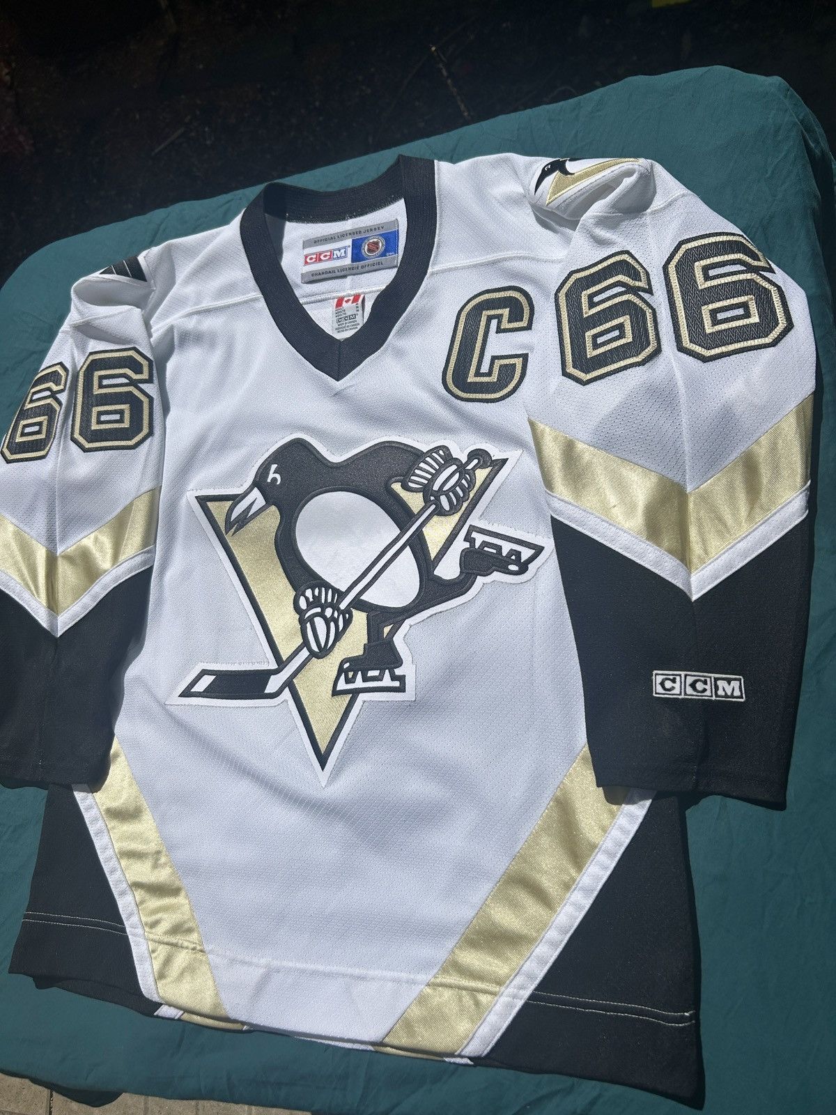 Ccm × NHL CCM Pittsburgh Penguins Mario Lemieux NHL Jersey Size US M / EU 48-50 / 2 - 3 Thumbnail