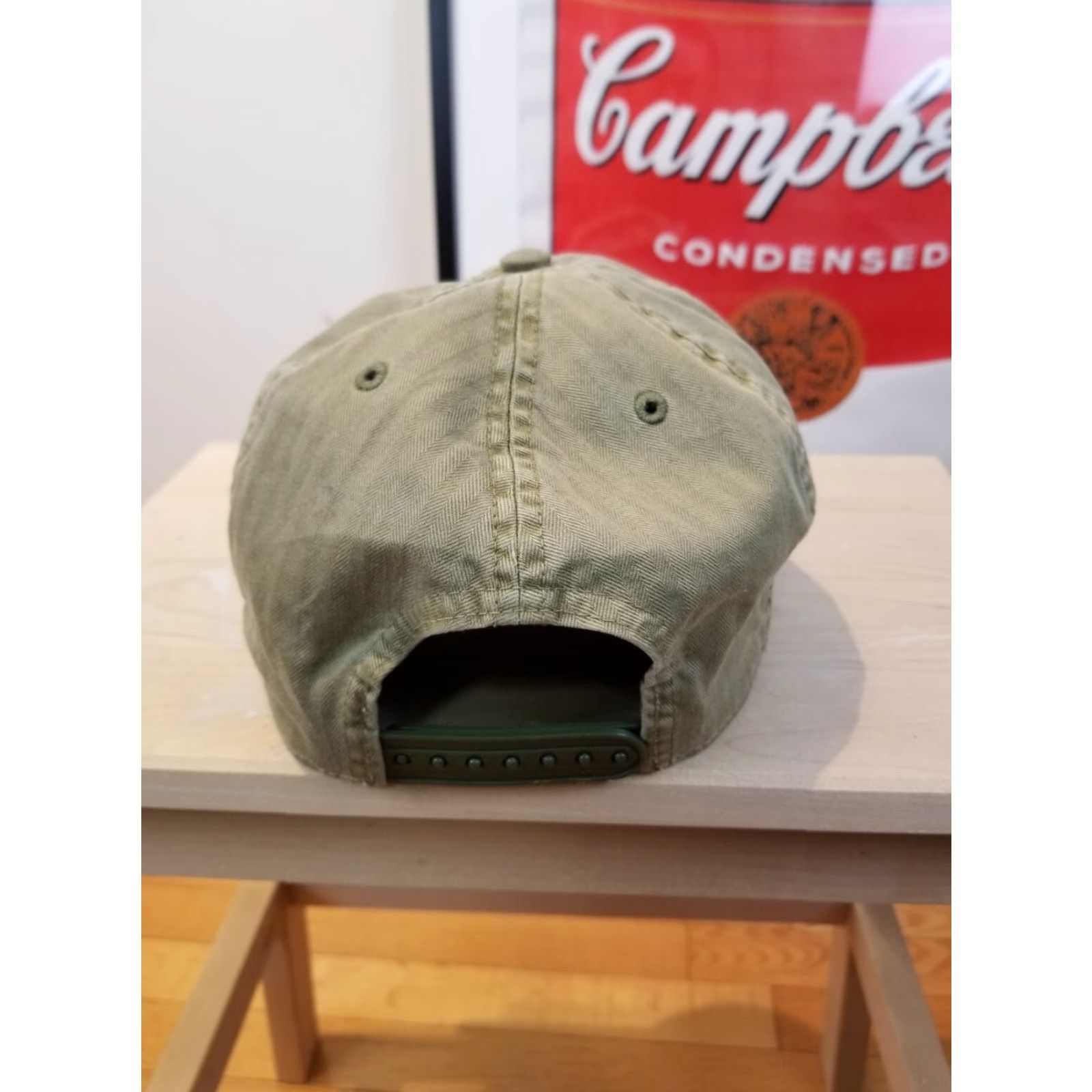 Vintage VINTAGE RRL HERRINGBONE ARMY GREEN HAT ONE SIZE Baseball Cap Mens YXS? Size ONE SIZE - 5 Thumbnail