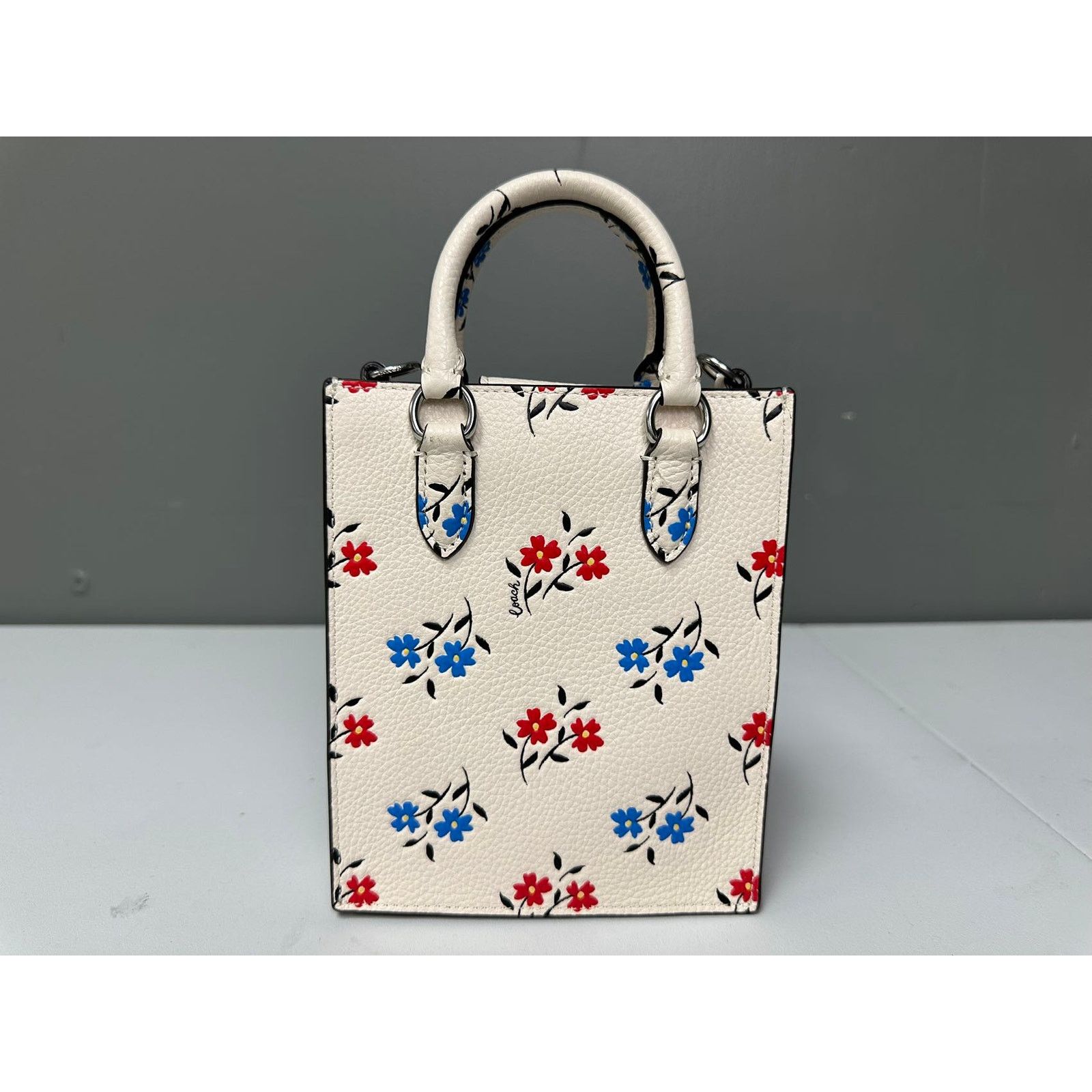 Coach Coach Bag Shoulder Floral Print North/South Mini ToteCt808 Size ONE SIZE - 4 Thumbnail