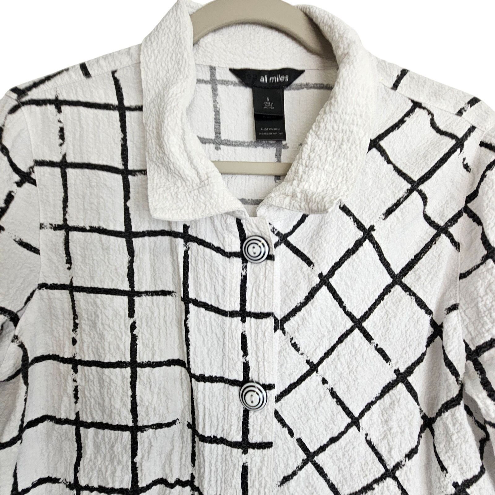 Alife Ali Miles Womens Crinkle Lagenlook Top Sz S Art To Wear Size S / US 4 / IT 40 - 2 Thumbnail