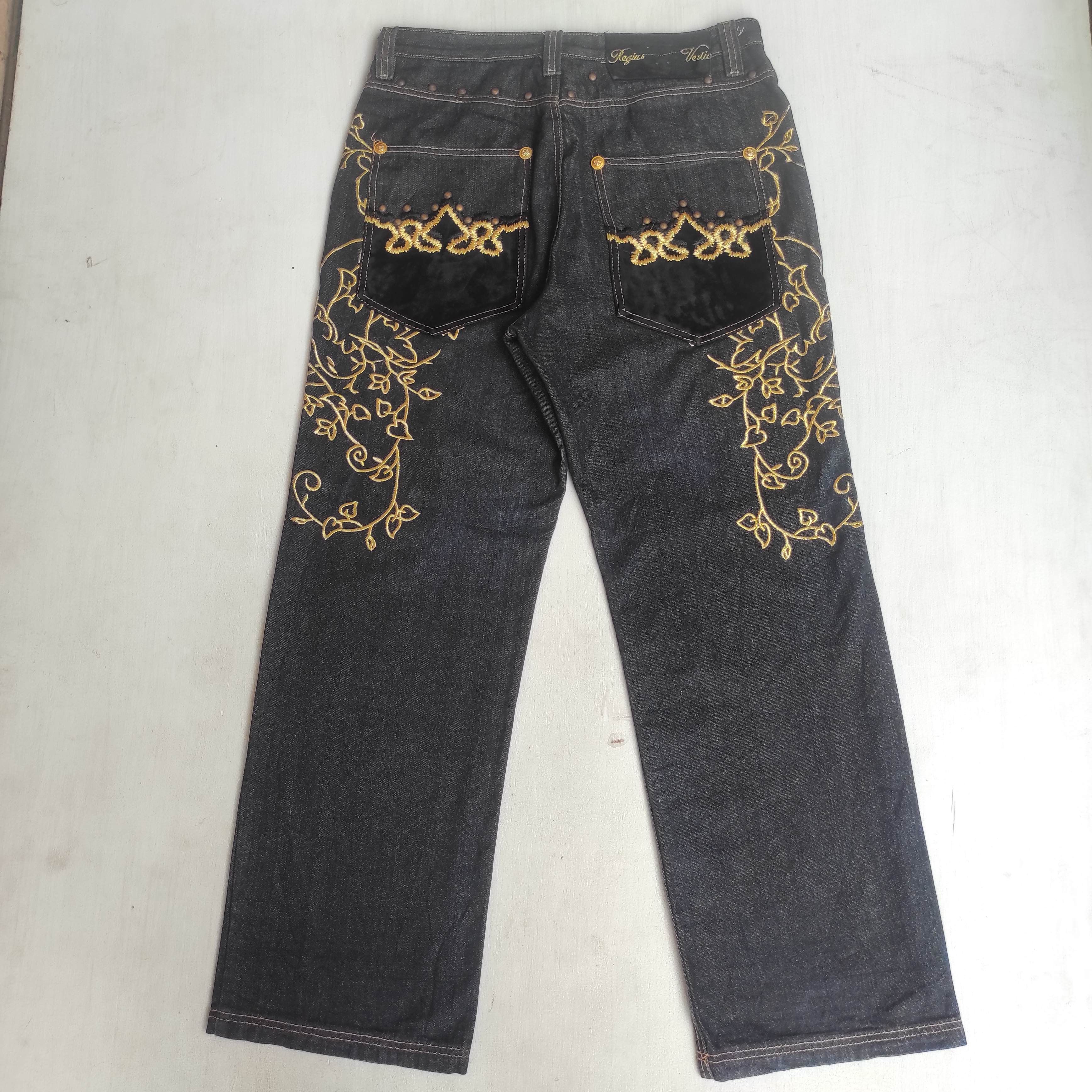Hysteric Glamour Japanese Brand CROWN HOLDER Baggy Oversized Embroidery Size US 34 / EU 50 - 15 Thumbnail