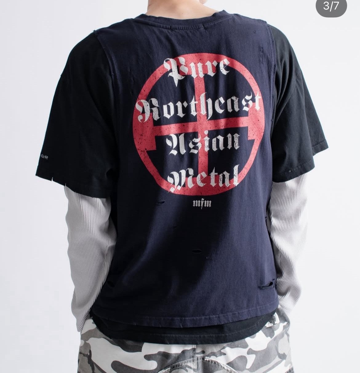 トップス Project G/R Murd333r.fm Layered L/S Tee PROJECT G/R - 3 LAYERED LONG SLEEVE | HBX - Globally Curated