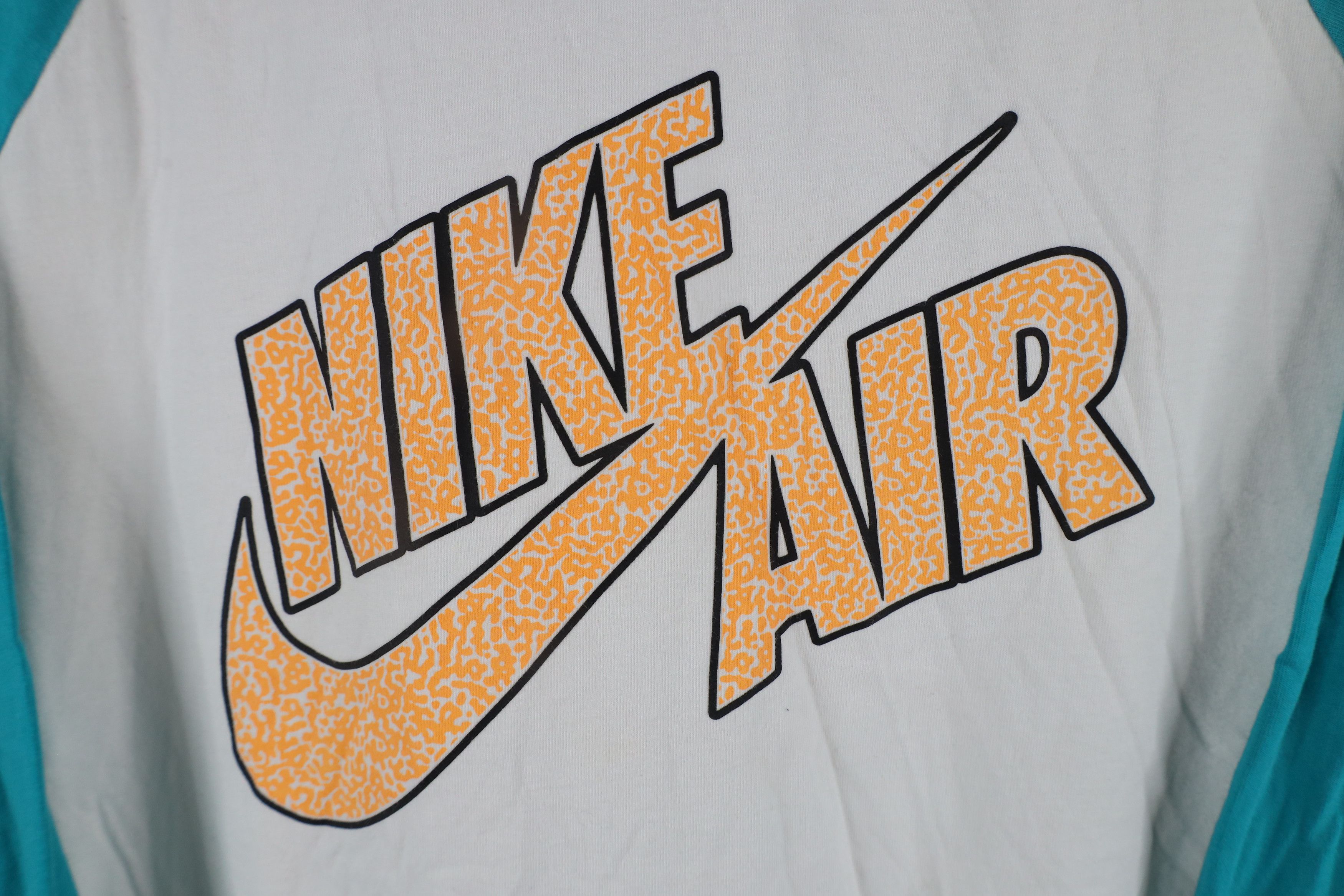 Nike × Vintage Vintage Nike Air Out Big Swoosh 3/4 Sleeve Raglan T-Shirt Size US M / EU 48-50 / 2 - 4 Thumbnail