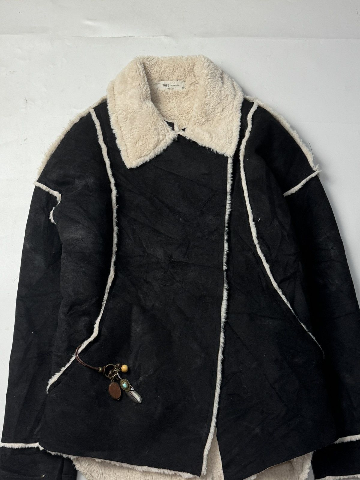 Japanese Brand Japanese Black Wax Asymmetrical Jacket Size US M / EU 48-50 / 2 - 3 Thumbnail
