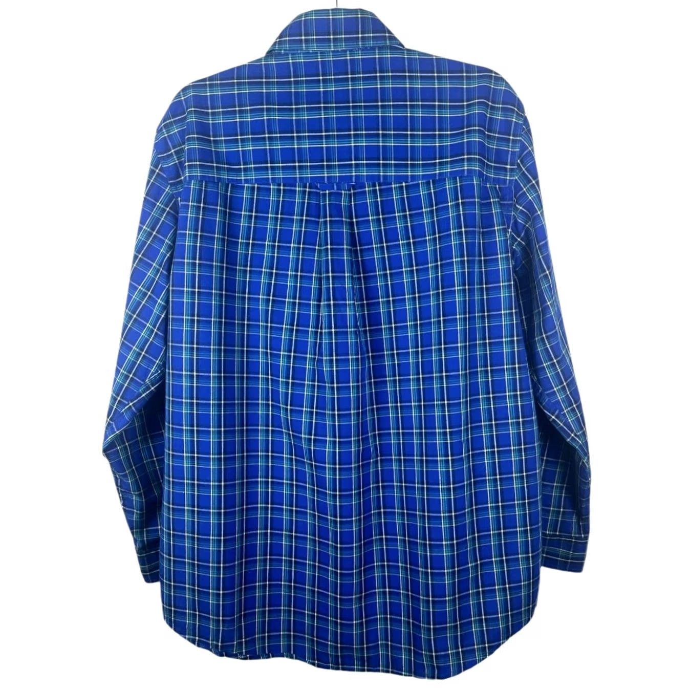 Chaps Chaps Mens Large Blue Plaid Button-Down Long Sleeve Shirt Size US L / EU 52-54 / 3 - 7 Thumbnail