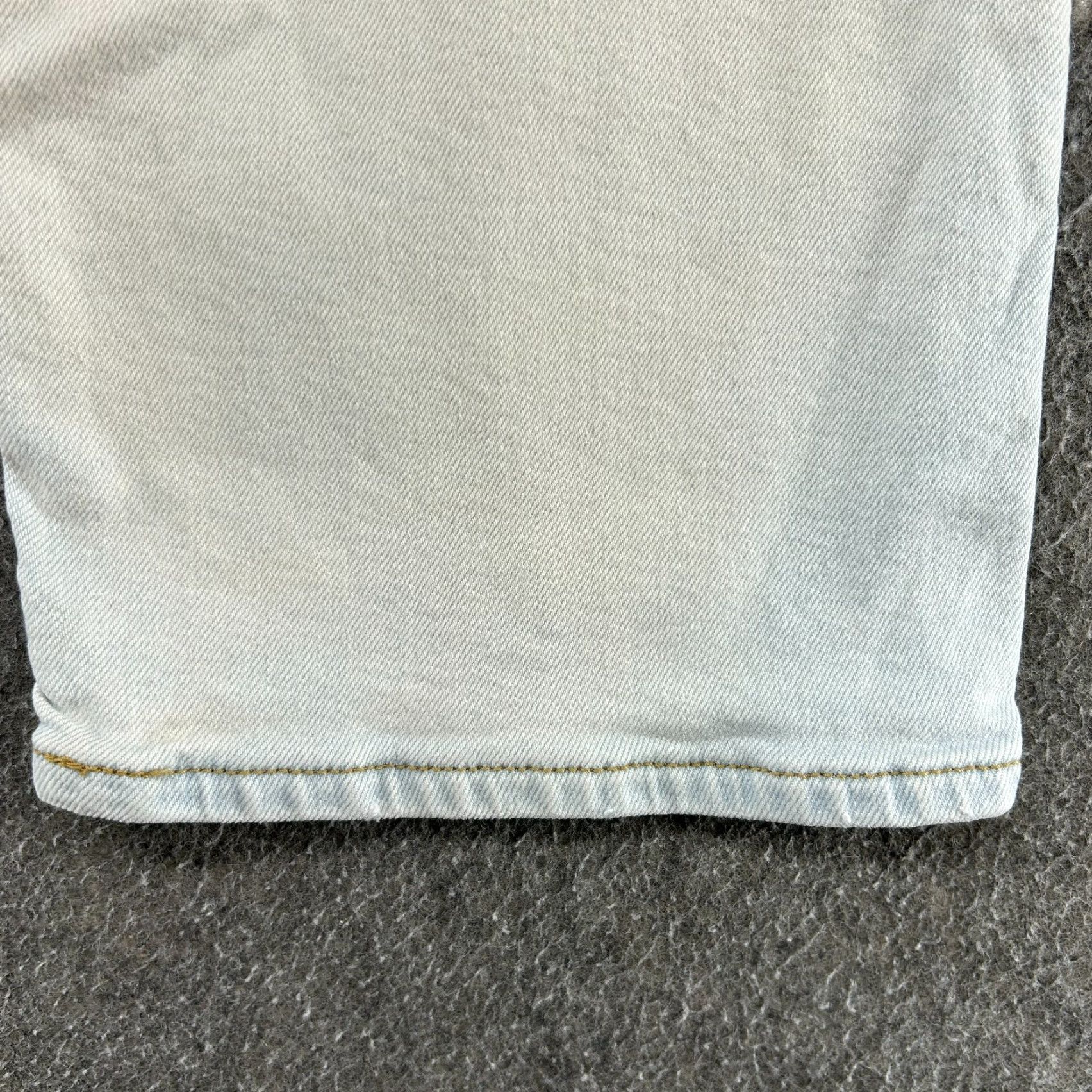 Levi's Levi's Jeans 31x27 Blue Light Wash Distressed 501 Ribcage Ankle Womens Regular Cotton Lyosil Versatile 80s 90s Retro Size 24" / US 00 / IT 34 - 7 Thumbnail