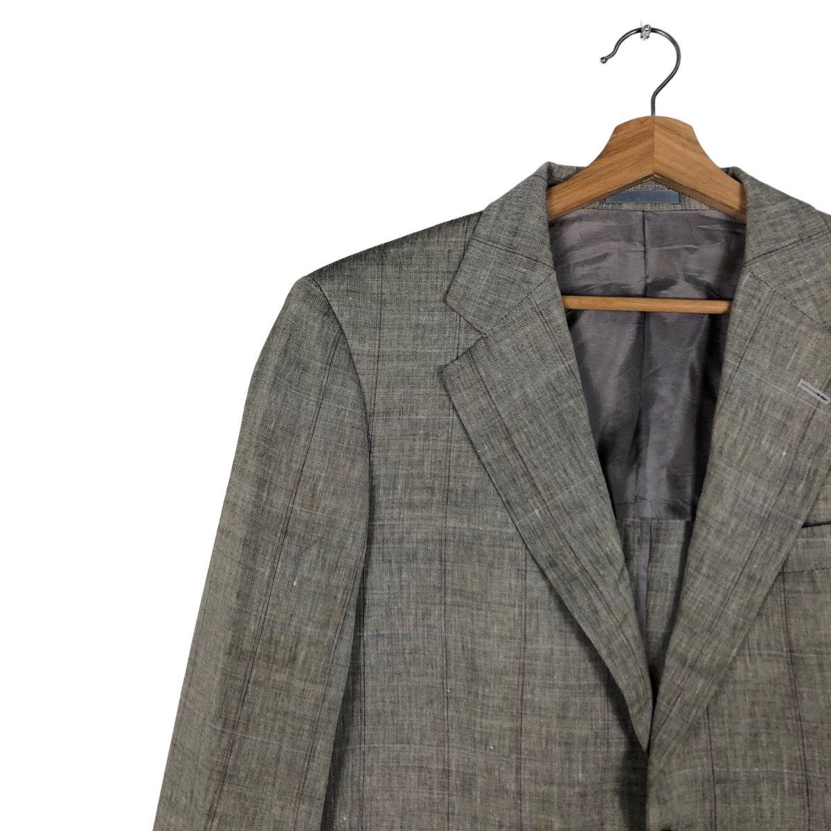 Burberry 🔥Vtg Burberrys Wool & Linen Double Breast Jackets Size US M / EU 48-50 / 2 - 7 Thumbnail