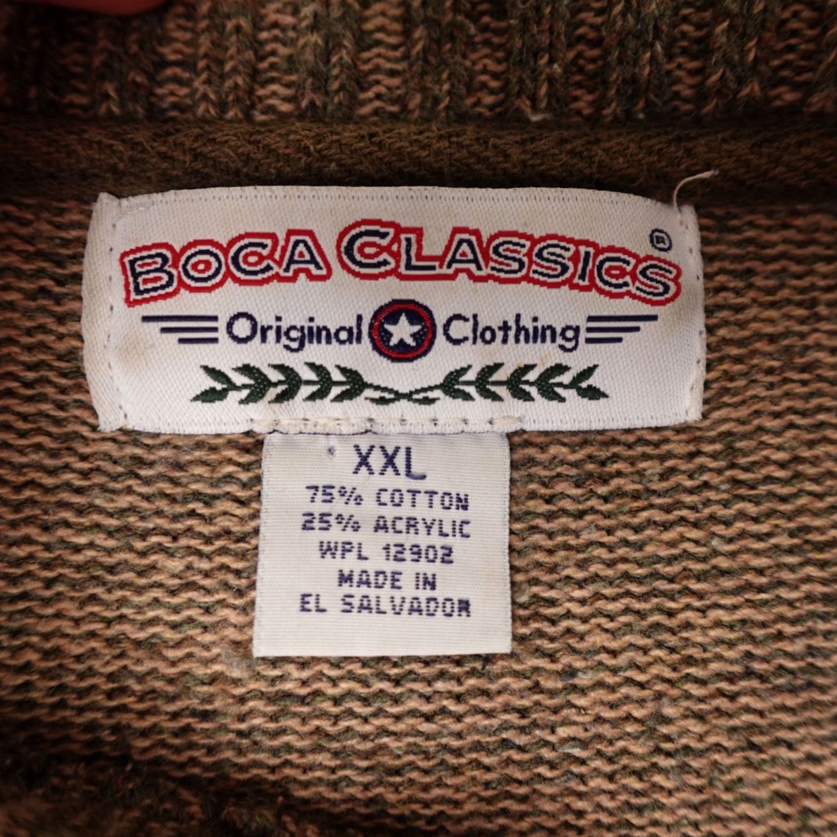 Vintage VINTAGE Boca Classics Sweater Mens 2XL Green Crewneck Argyle Knit Pullover 90s Size US XXL / EU 58 / 5 - 2 Thumbnail