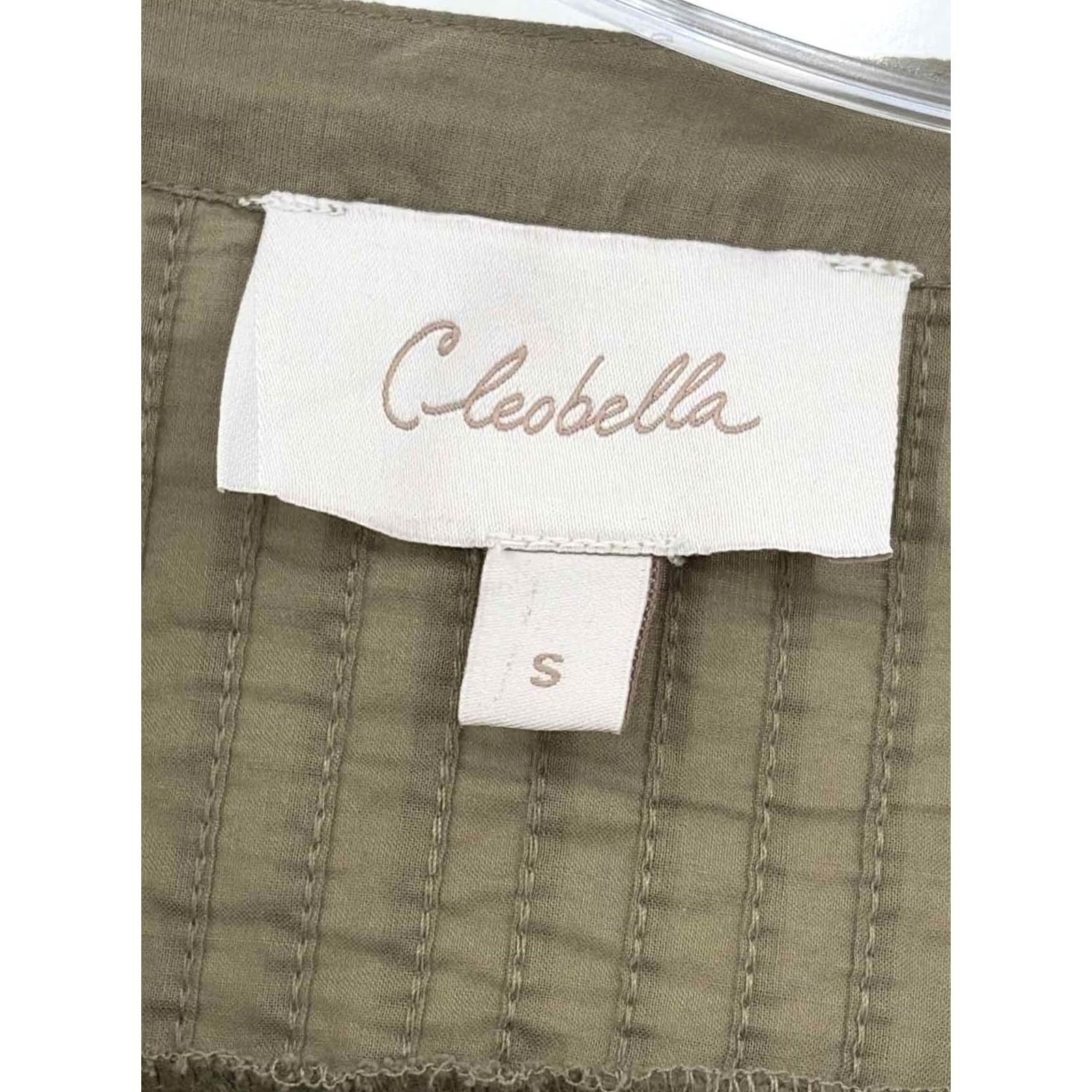 Cleobella Pre-Owned Cleobella Green Size Small Button Down - Clothing & Accessories Size S / US 4 / IT 40 - 3 Thumbnail