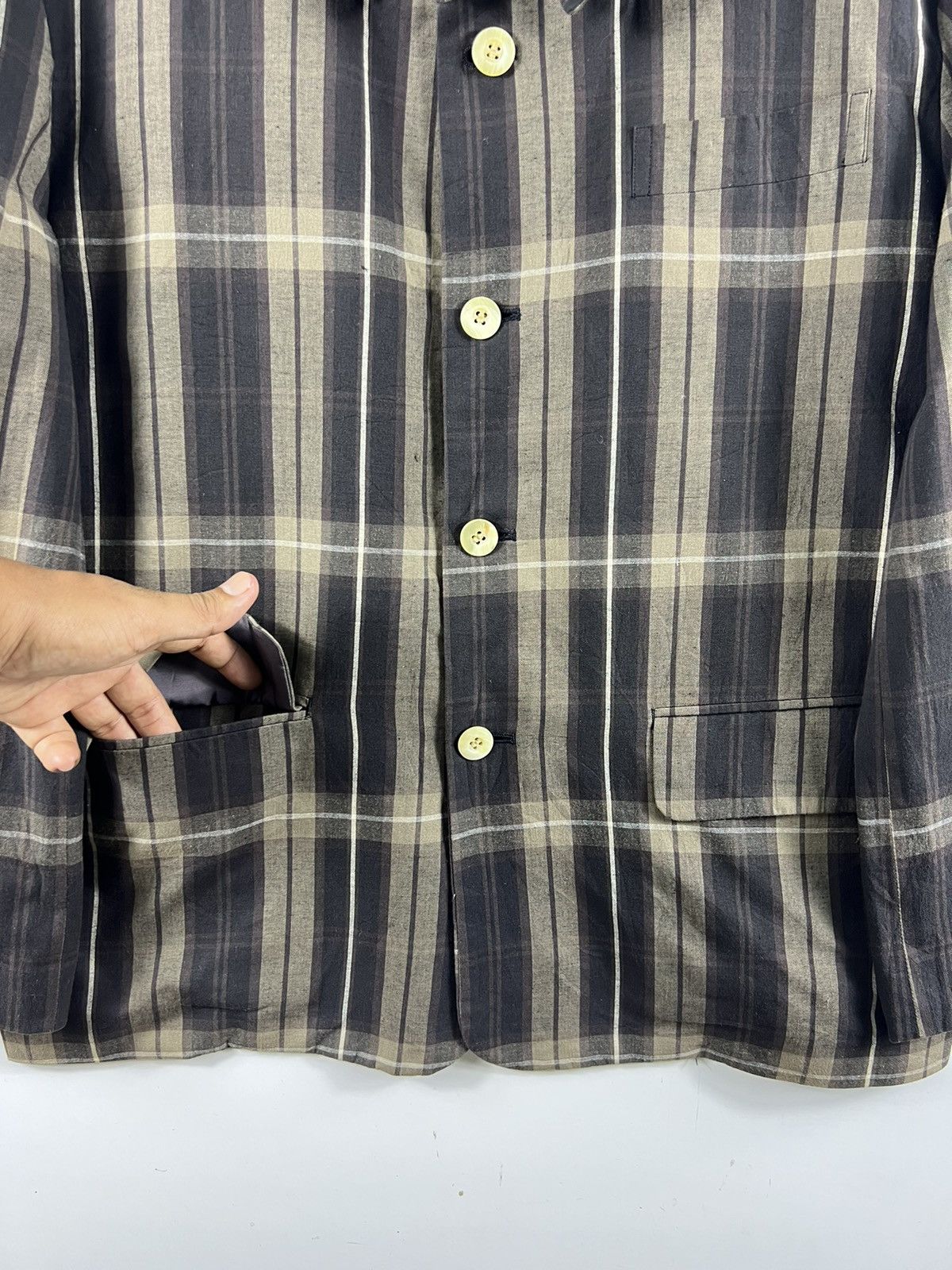 Japanese Brand 🔥Hiromichi Nakano Comme des Garcons style Design Jacket Size 34R - 5 Thumbnail