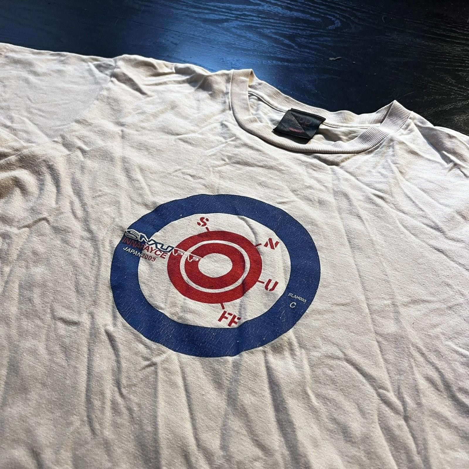 Vintage Vintage Cream White Snuff Motorcycle Target T-Shirt Size US M / EU 48-50 / 2 - 2 Thumbnail