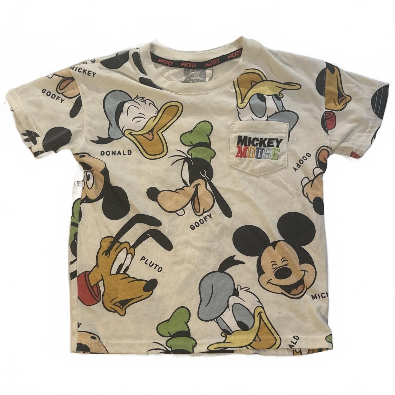Disney 4T Toddler Disney Jr Mickey Donald Duck Goofy Pluto T-Shirt Size ONE SIZE - 1 Thumbnail