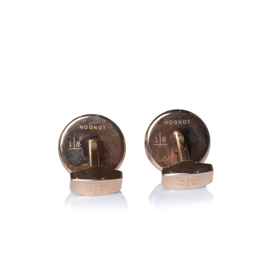 Other RT London, gold and mother of pearl spiral cufflinks Size ONE SIZE - 3 Thumbnail