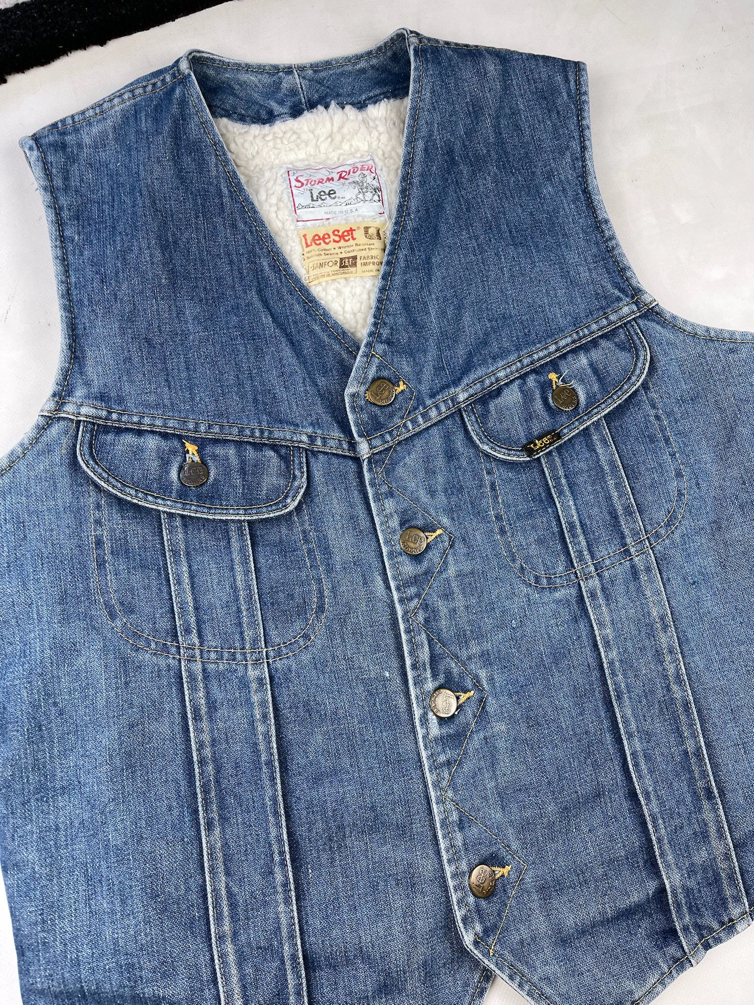Lee vintage lee storm rider Sherpa vest Size US M / EU 48-50 / 2 - 2 Thumbnail