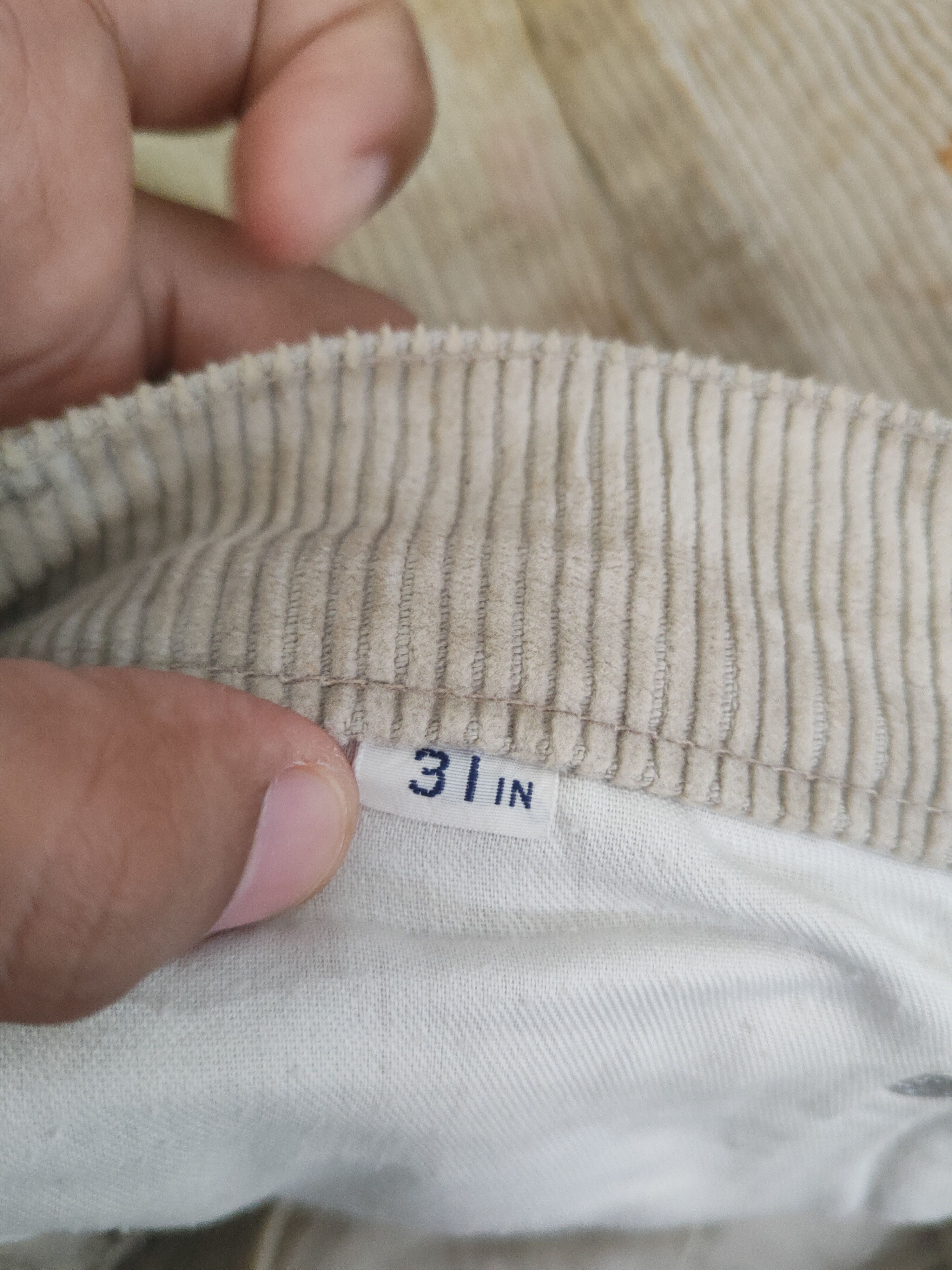 Levi's DL Levi's Beige Multipocket Corduroy Pants #46-260T Size US 31 - 14 Thumbnail