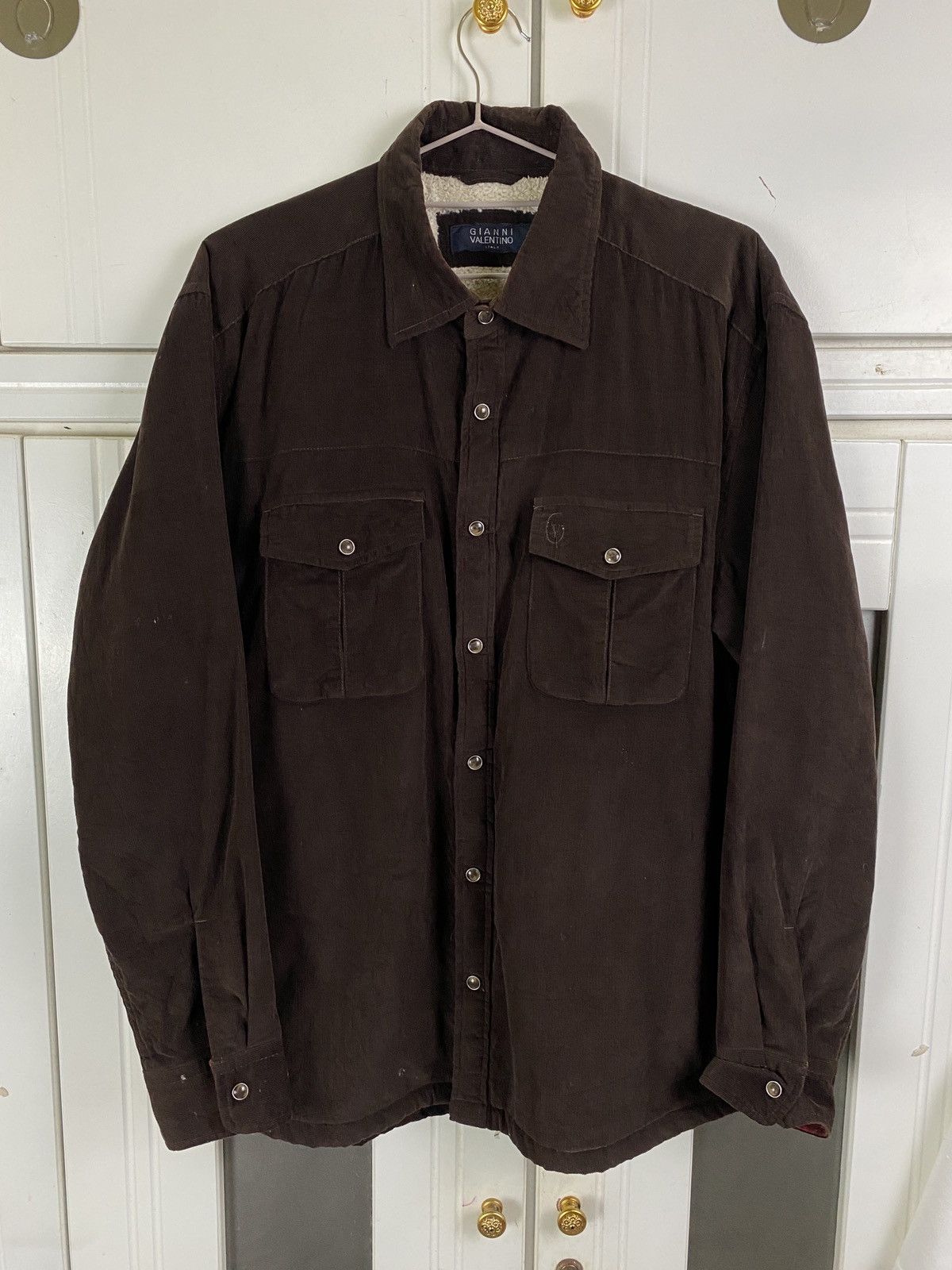 Vintage Vintage Gianni Valentino Corduroy Jacket Size US M / EU 48-50 / 2 - 1 Thumbnail