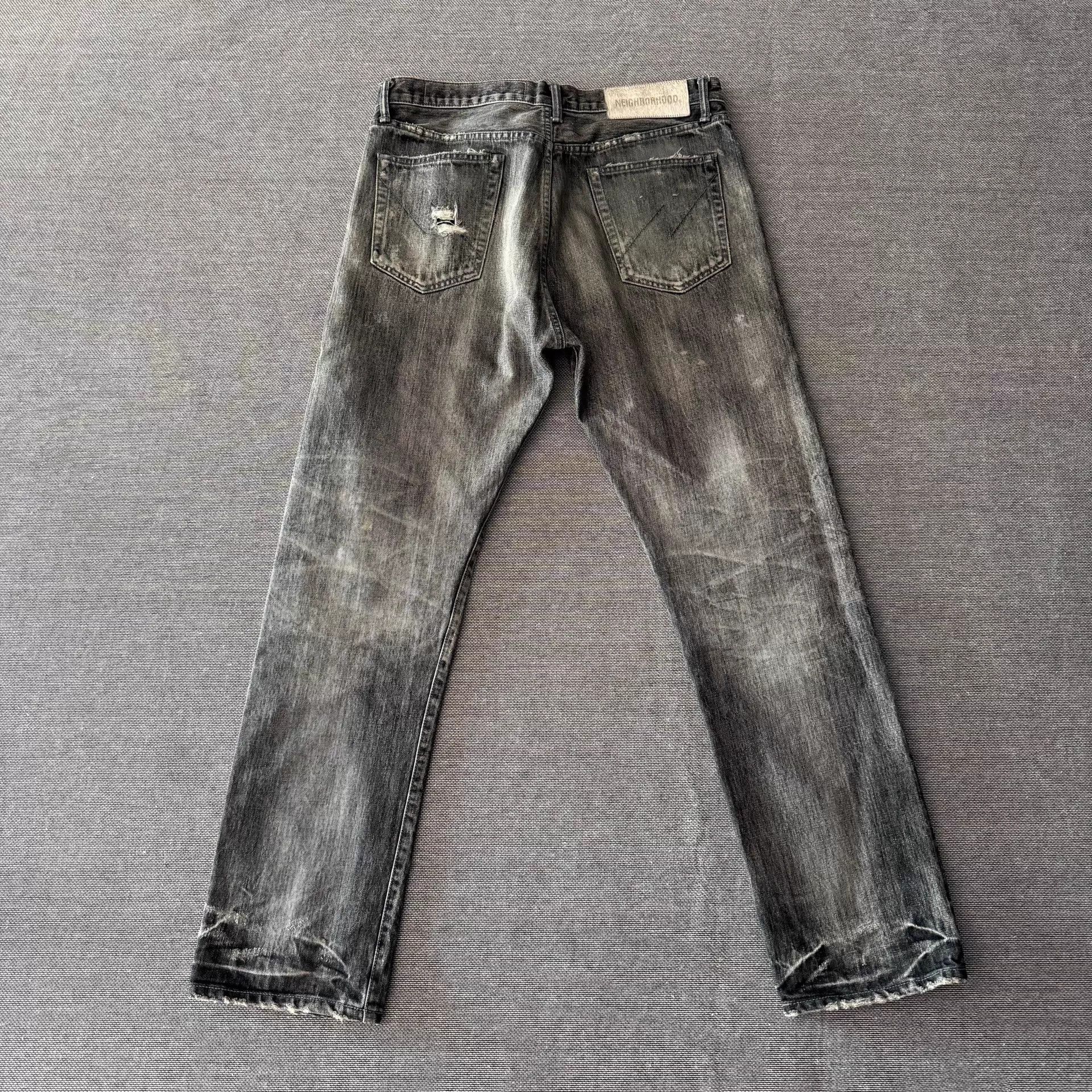 Neighborhood Neighborhood 21aw Dp-Mid Washed Black Denim Jeans Size US 34 / EU 50 - 3 Thumbnail