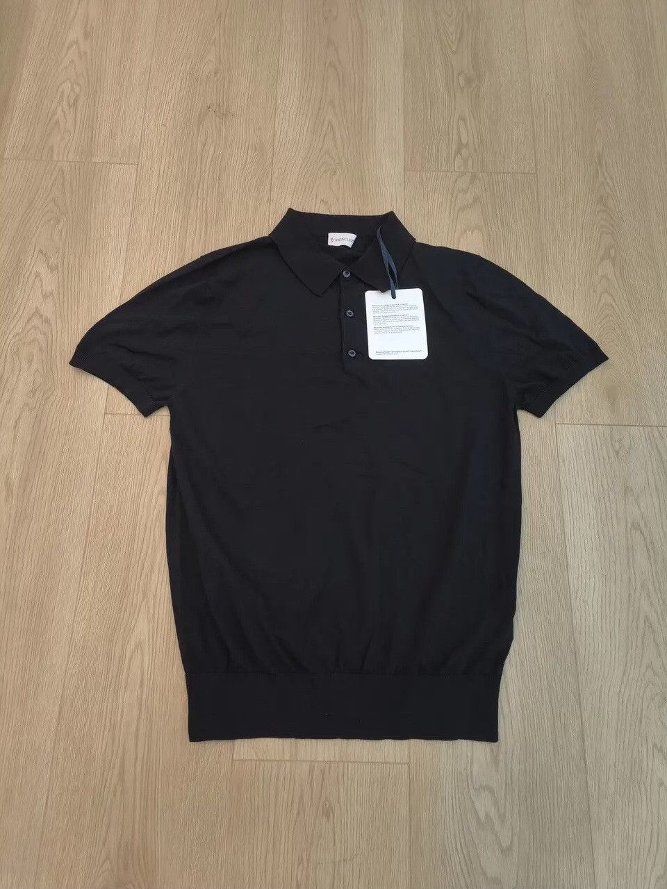Moncler Moncler Knit Black Polo l Men Size US L / EU 52-54 / 3 - 1 Thumbnail