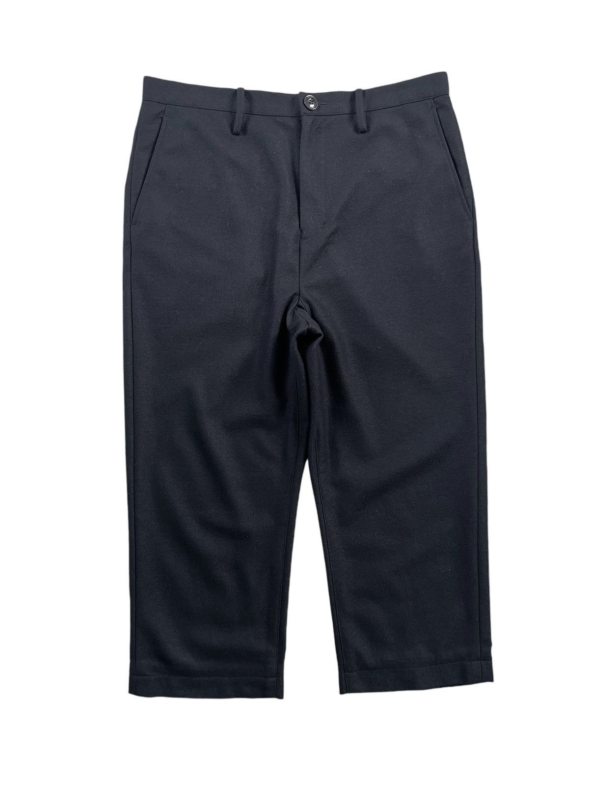 Maison MIHARA YASUHIRO Miharayasuhiro Drop Crotch Wool Cropped Pants Size US 32 / EU 48 - 2 Thumbnail
